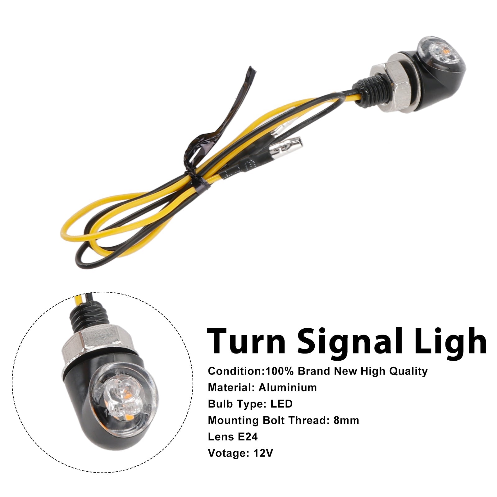 LED migający 12 V 8 mm Universal dla motocykla Hondy