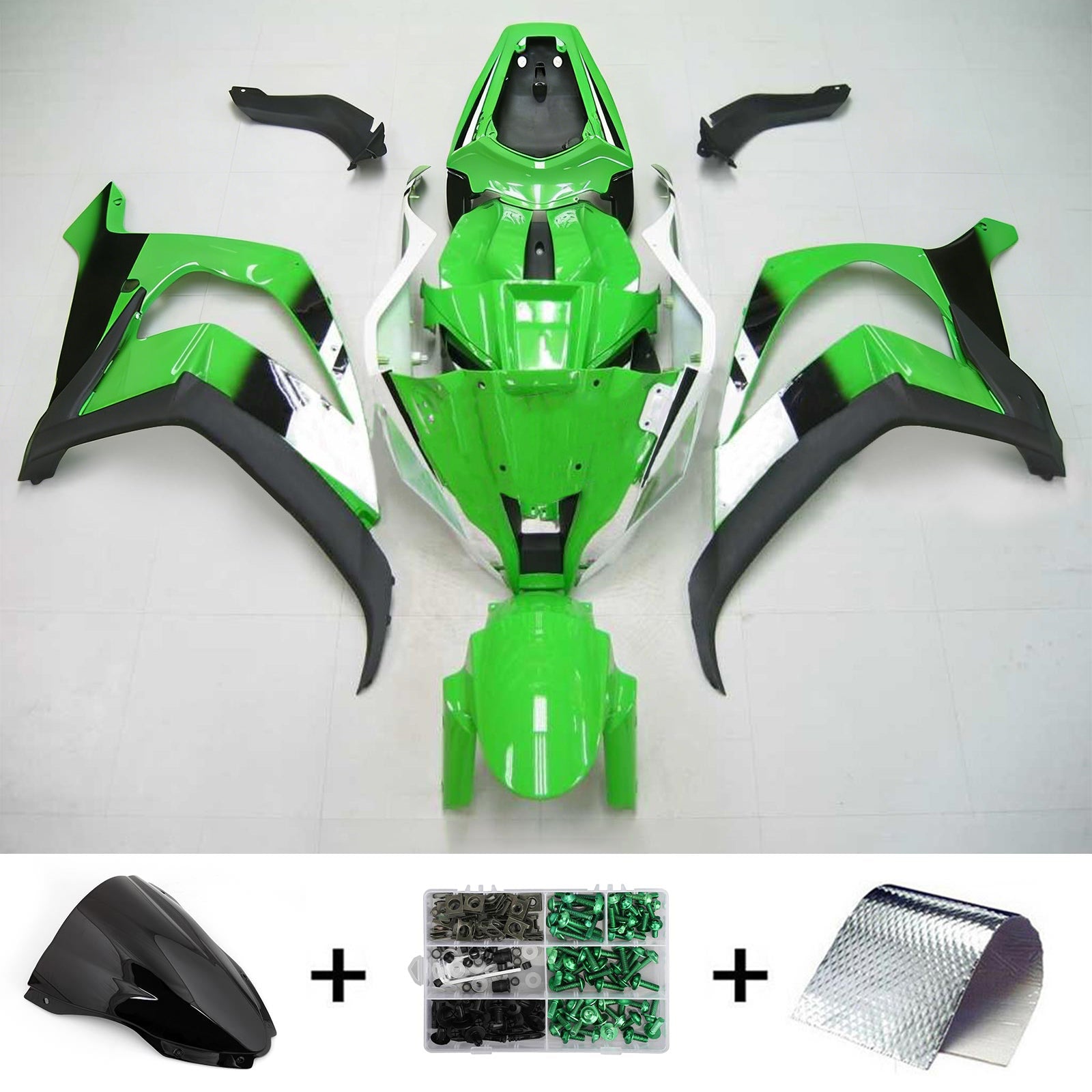 Kit de carénage injecté en plastique ABS pour Kawasaki ZX10R 2016-2020