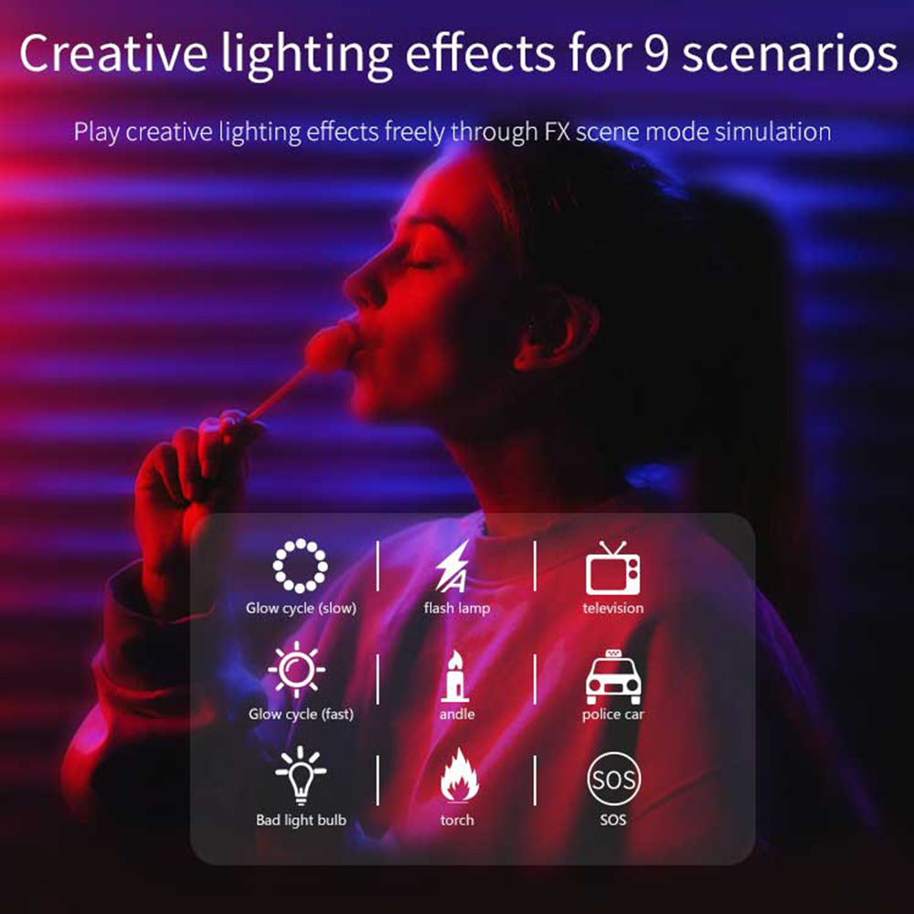 RGB Full Color 3000-9000K LED Video Light Photography Lamp Fill VLog