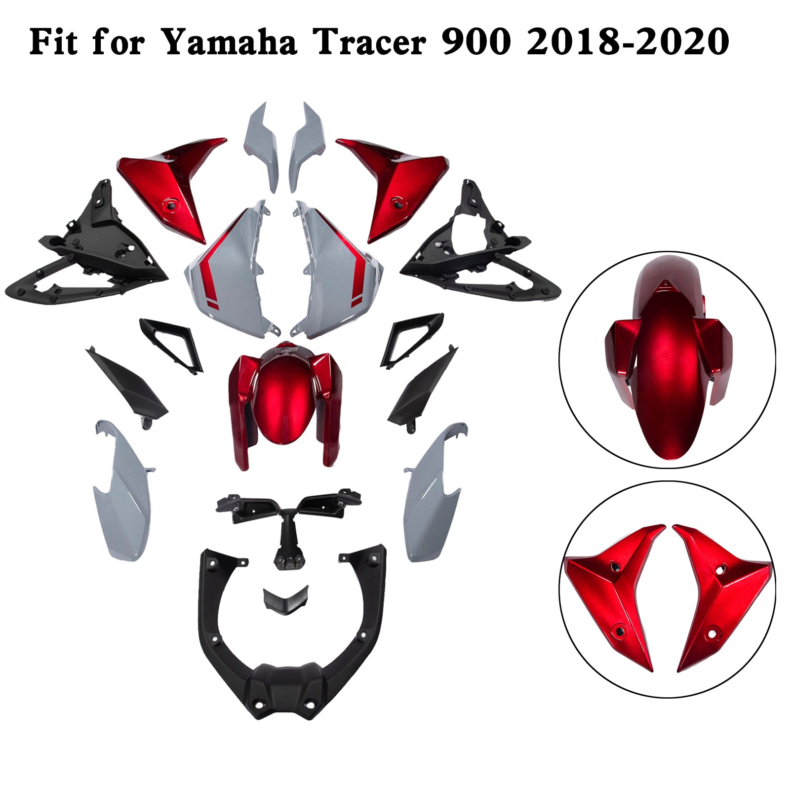 Kit de carénage de carrosserie en d'injection pour Yamaha Tracer 900 / GT 2018-2020 3#
