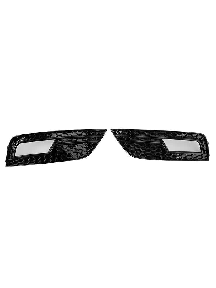 Zwart beveiligingsrooster voor Audi A4 B8.5 2013-2015 Foglichten, standaard bumper