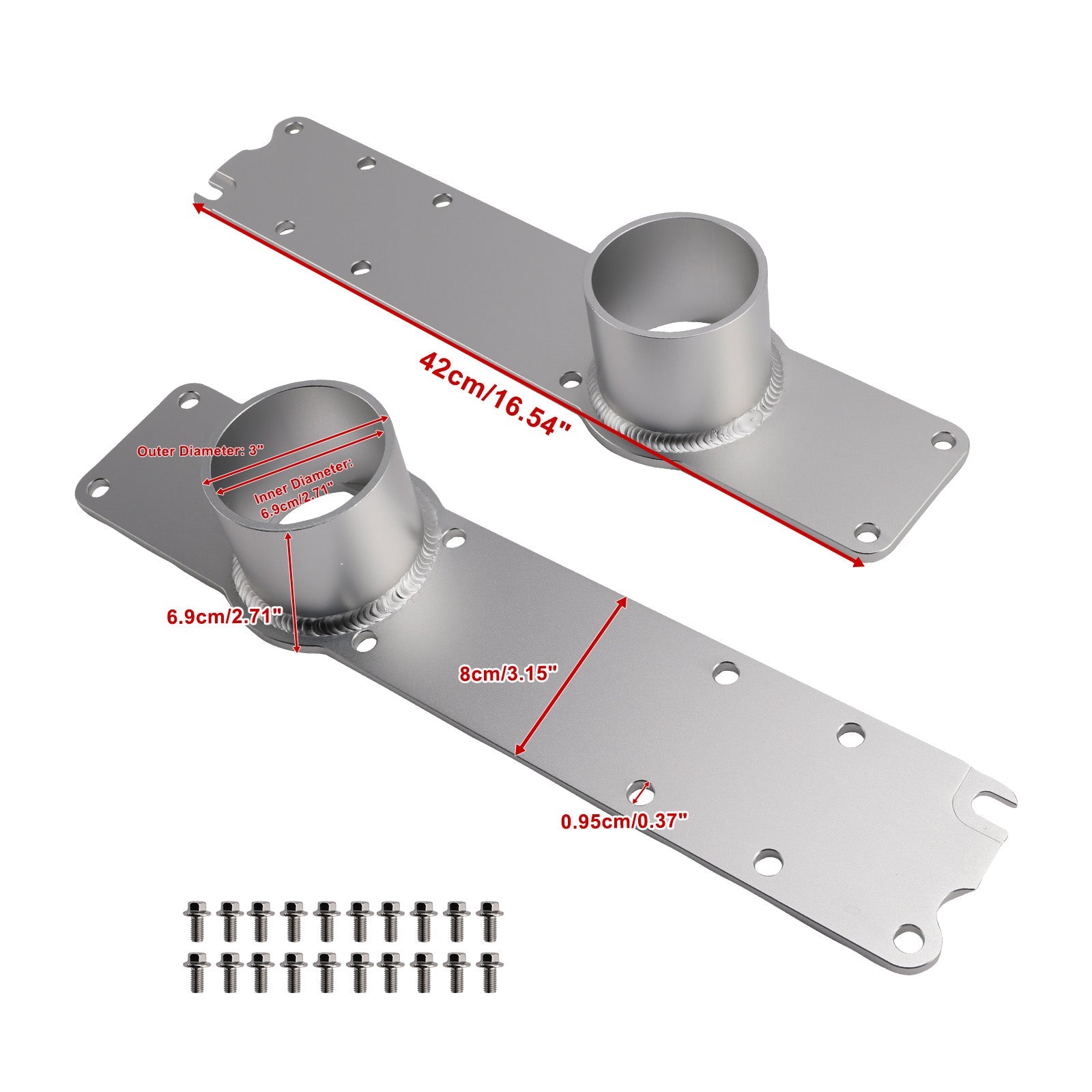 Collettore di aspirazione in alluminio con bulloni per Ford Powerstroke 7.3L 99.5-03