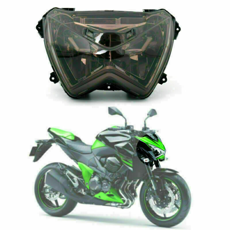 Conjunto de faros delanteros SP Z800 para faros delanteros ahumados Kawasaki 2013-2014