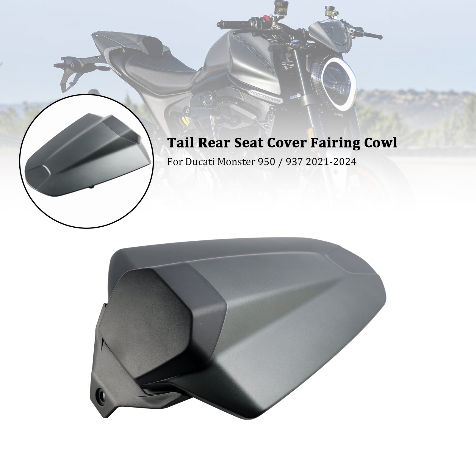 Capot de carénage de couvercle de siège arrière pour Ducati Monster 950 937 2021-2024