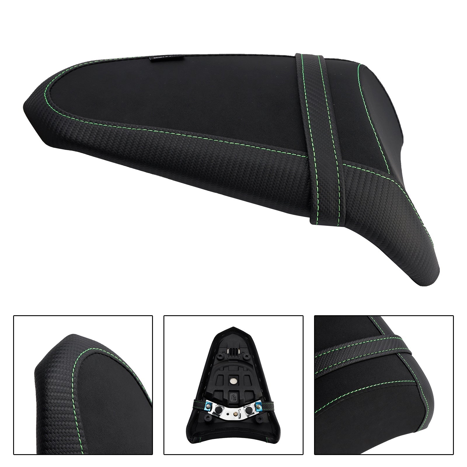 Coussin de selle passager arrière plat en polyuréthane pour Kawasaki Ninja Z650 (2017-2025).