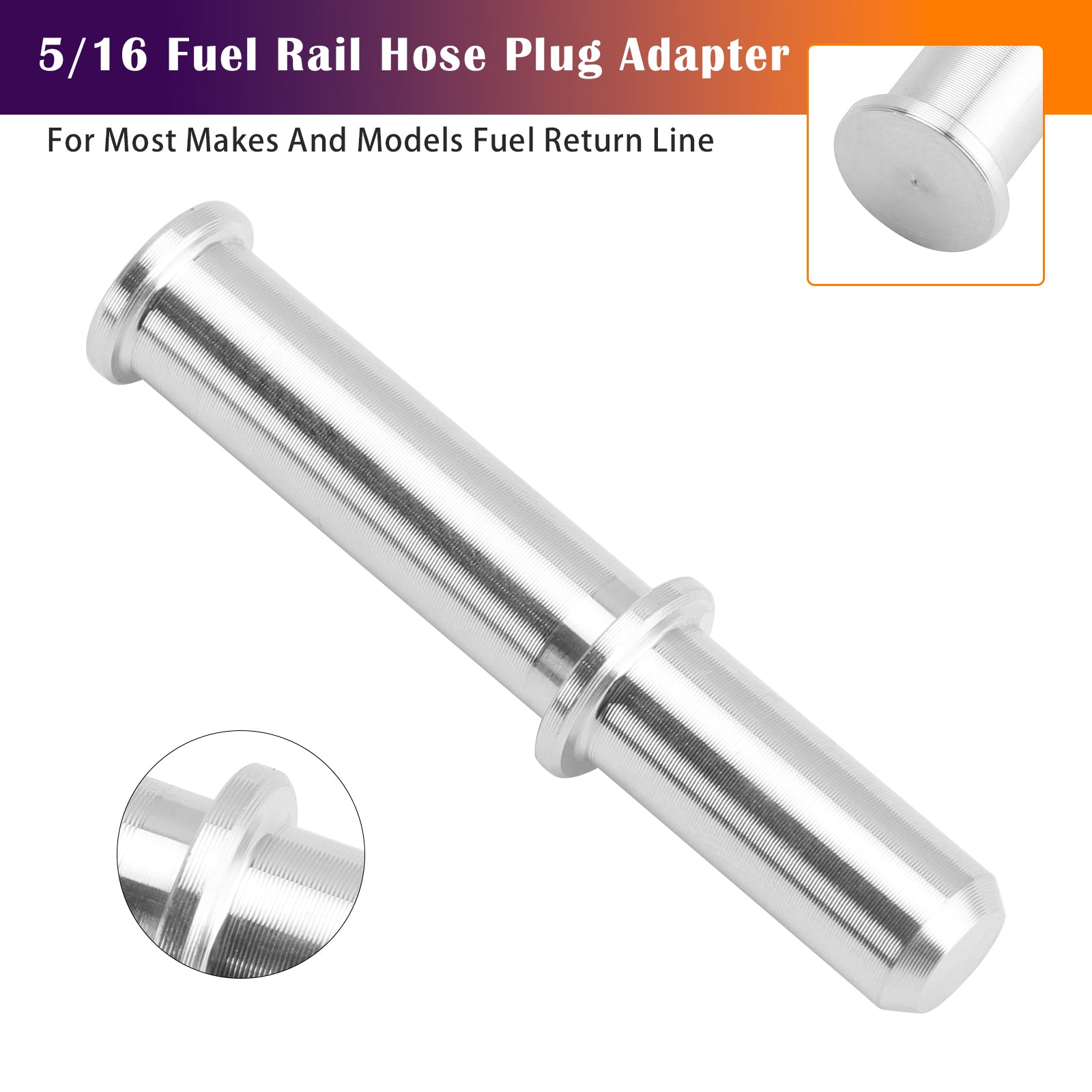 Adaptateur de raccord rapide mâle 5/16 pour tuyau de rampe d'injection LS LS1 LS3 AN807-01A