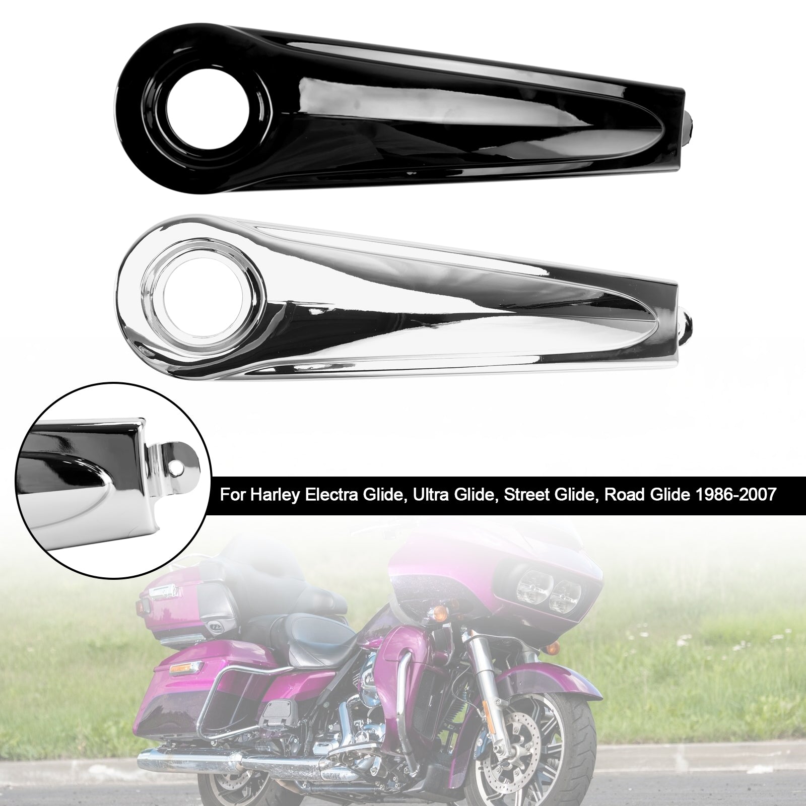 1986-2007 Harley Electra Glide, Ultra Glide, Street Glide, Road Glide Réservoir Cap Cover Panel Carénage