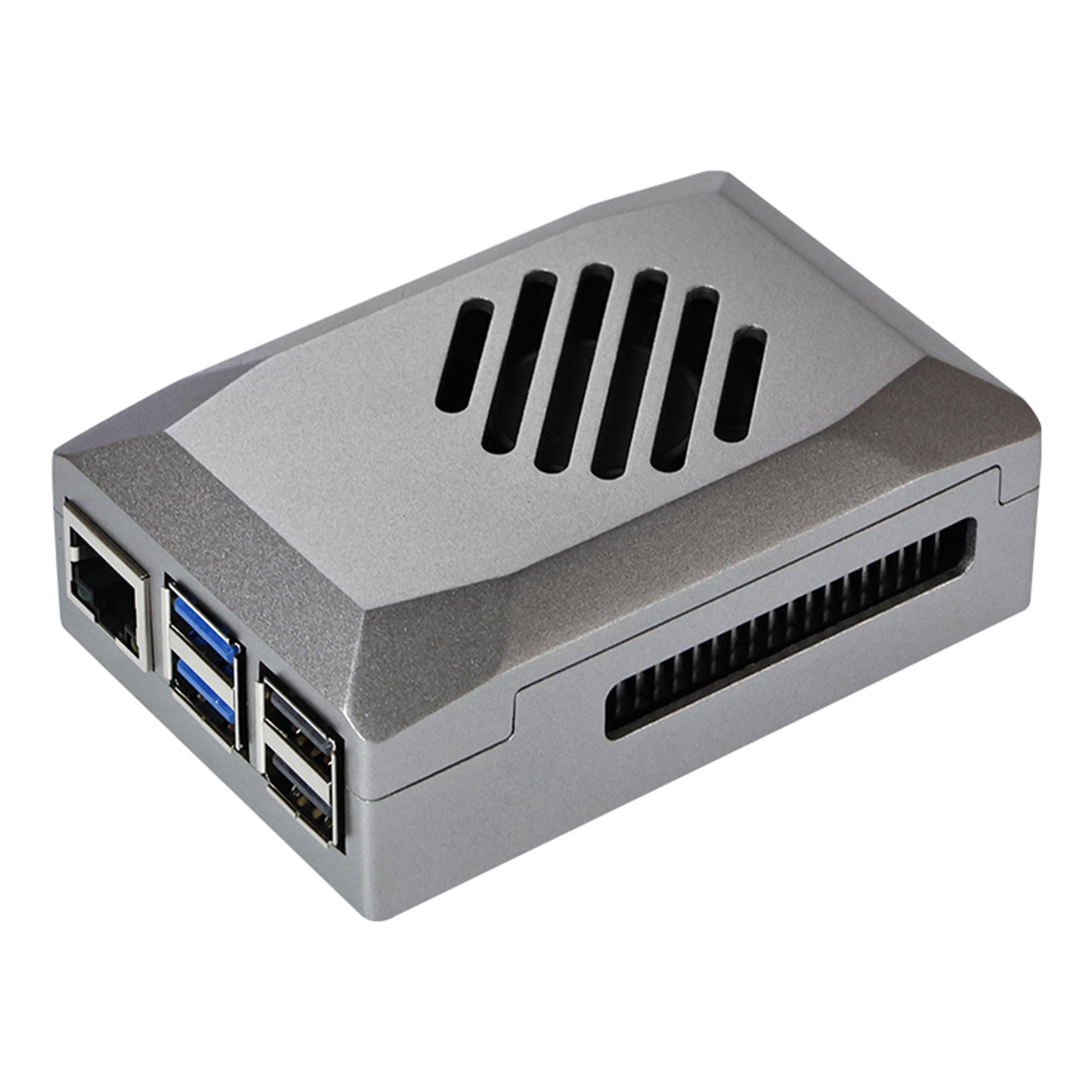 Raspberry Pi 5 Silver Shadow Shell -suojakotelo ABS-materiaalista Speed ​​​​Fan