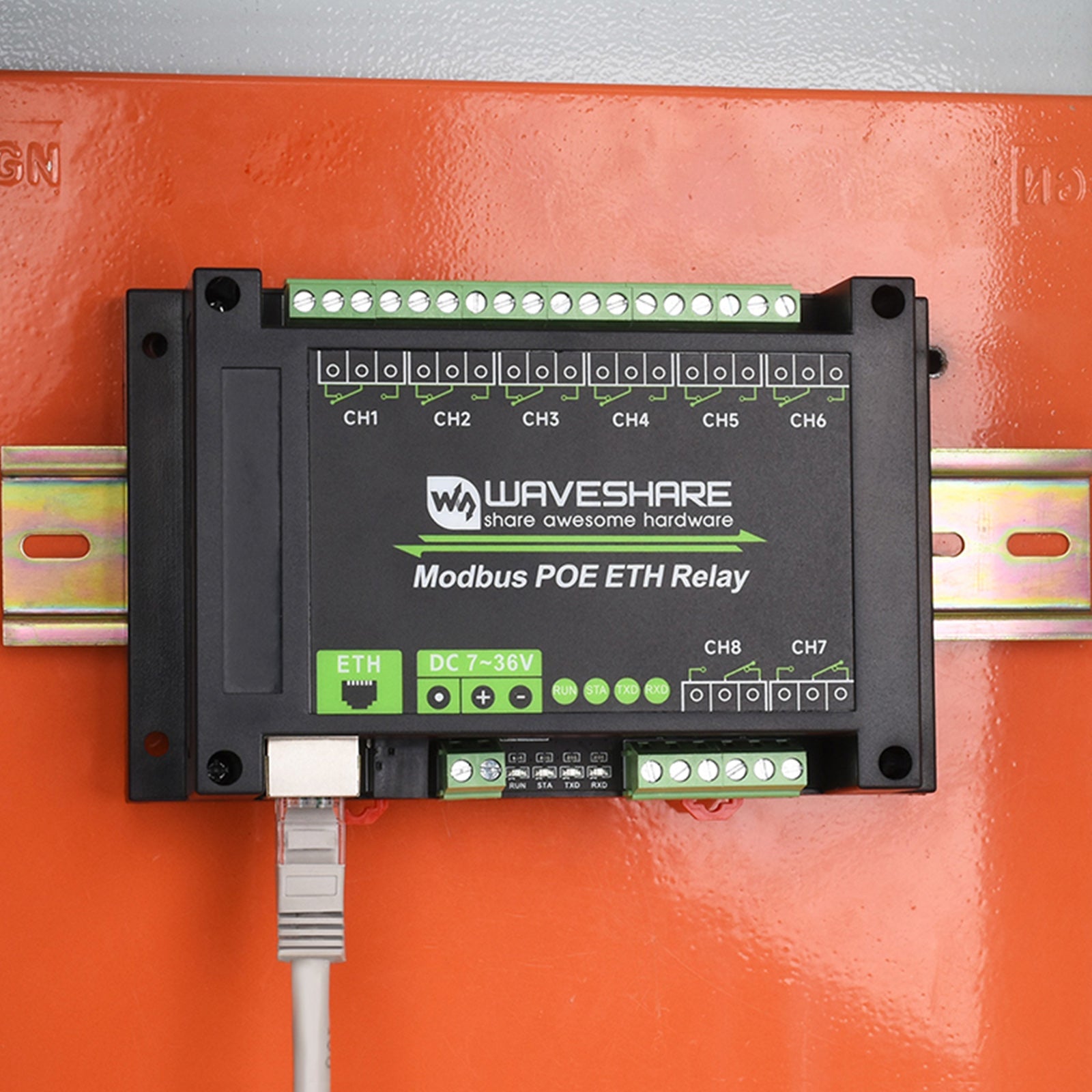 Module relais Ethernet 8/30 canaux Protocole Modbus TCP Communication Ethernet PoE