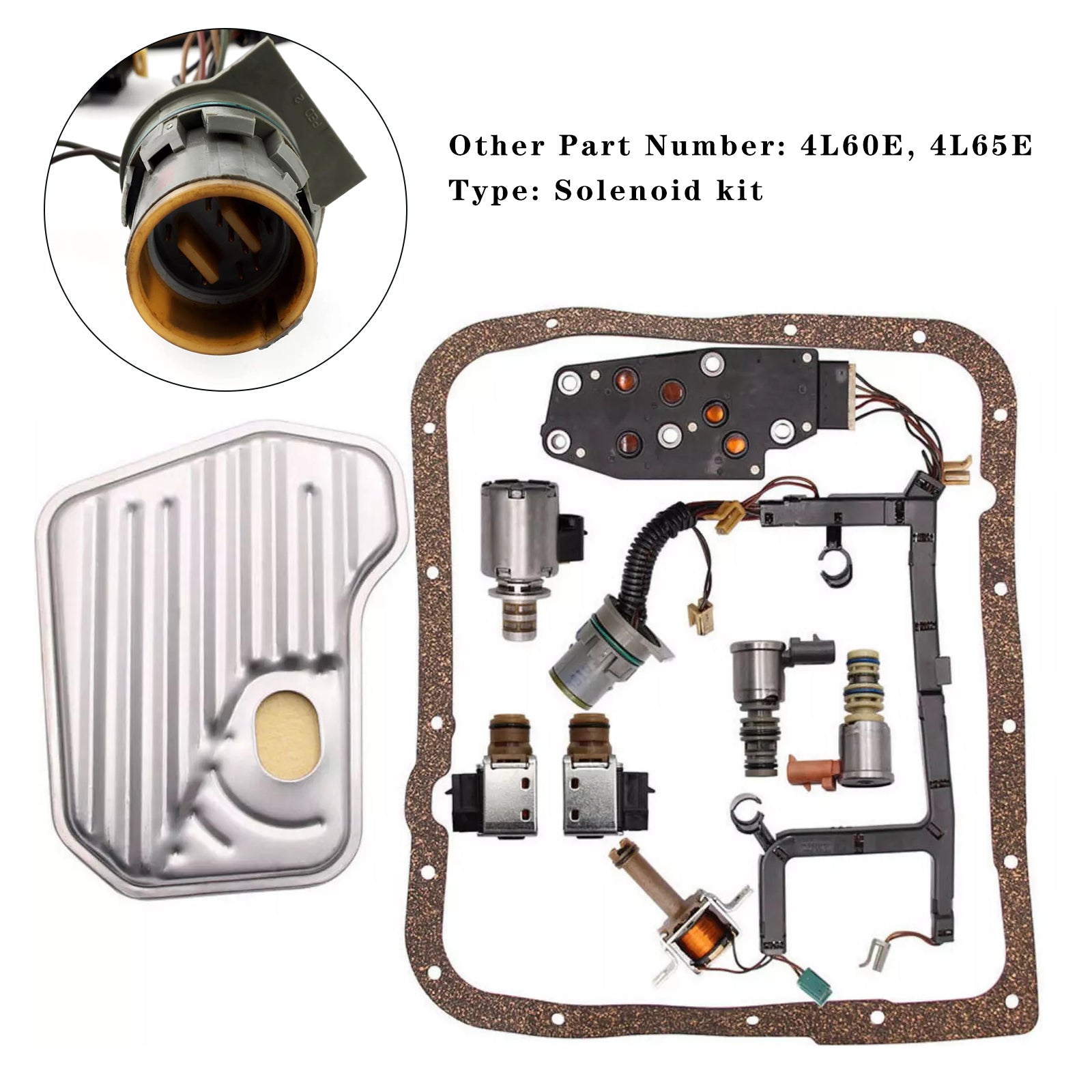 9 kpl Vaihteiston solenoidisarja esikaupunkien 1500-2500 V8 4.8L 5.0L 5.3L 5.7L 4 Speed ​​4WD 4X4 1993-2002 24212690