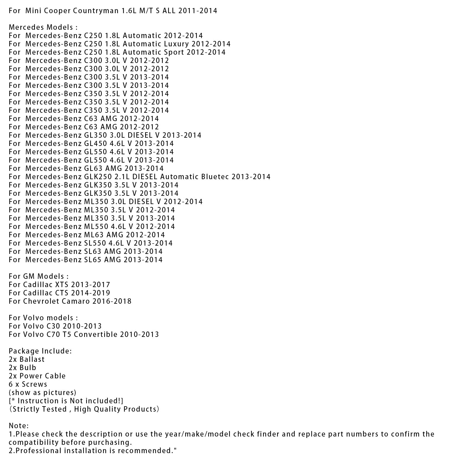 Automatische HID-xenon-koplampballastregelmodule voor Mini Cooper 1.6L (2010-2014) 130732926301 725