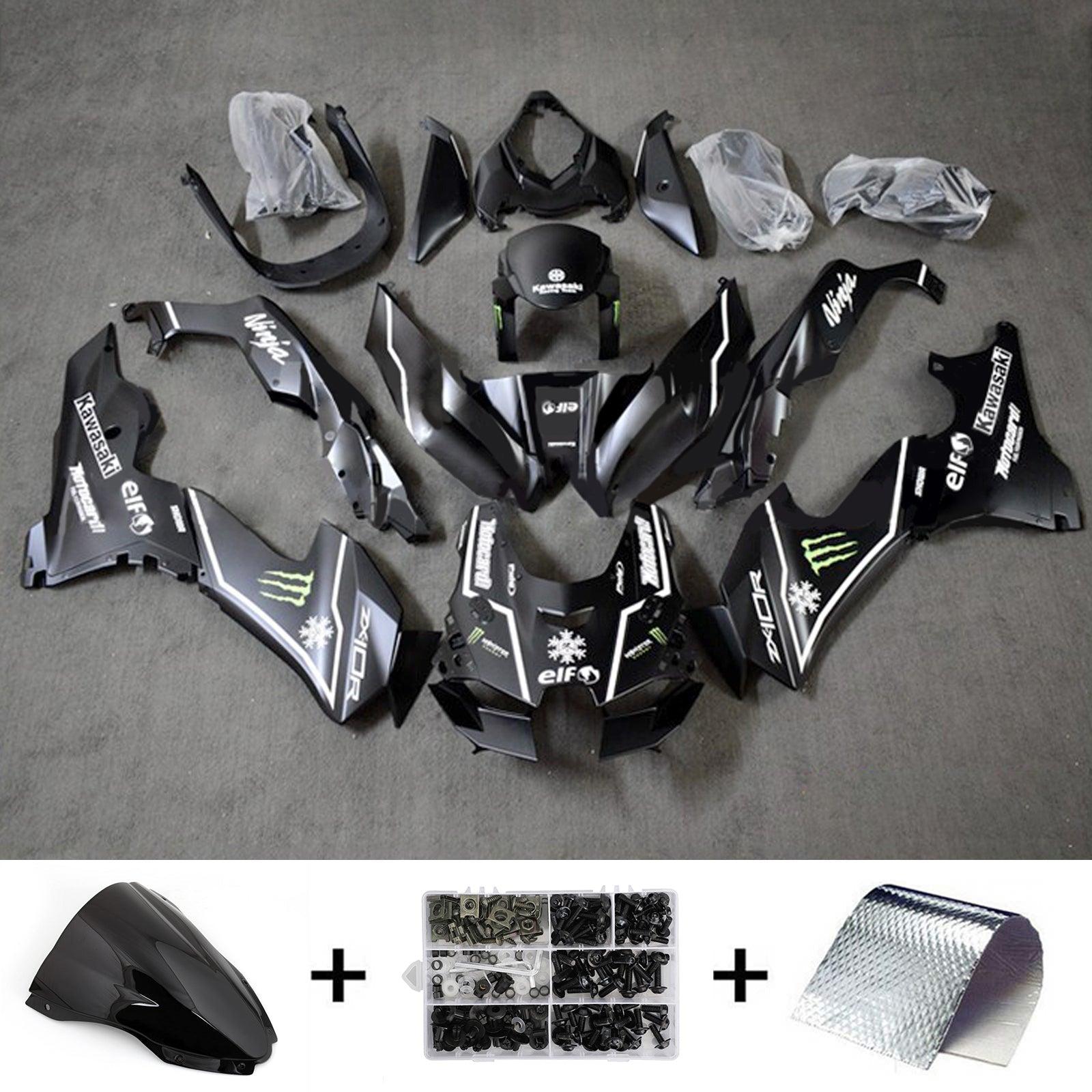 Kit carena iniezione ABS Kawasaki ZX-10R ZX-10RR 2021-2024