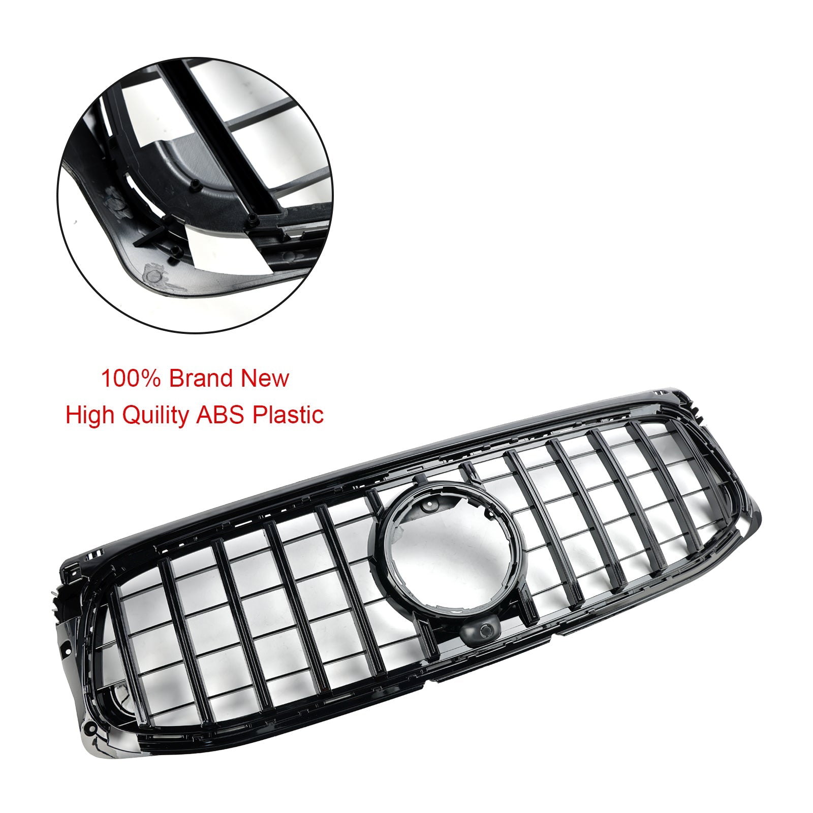 Mercedes Benz GLB X247 AMG-Line Rejilla de parachoques delantero negro brillante 2020-2023