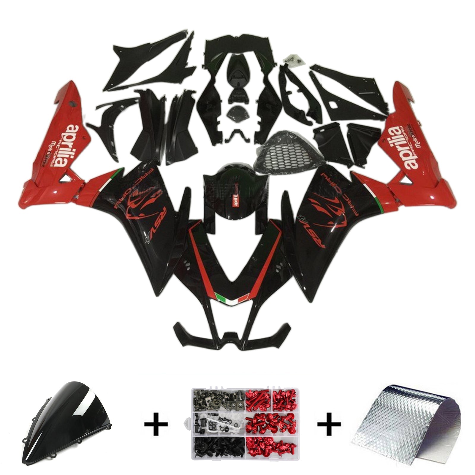 Amotopart Aprilia RSV4 1000 2009-2015 Kit de carenado de carrocería de plástico ABS