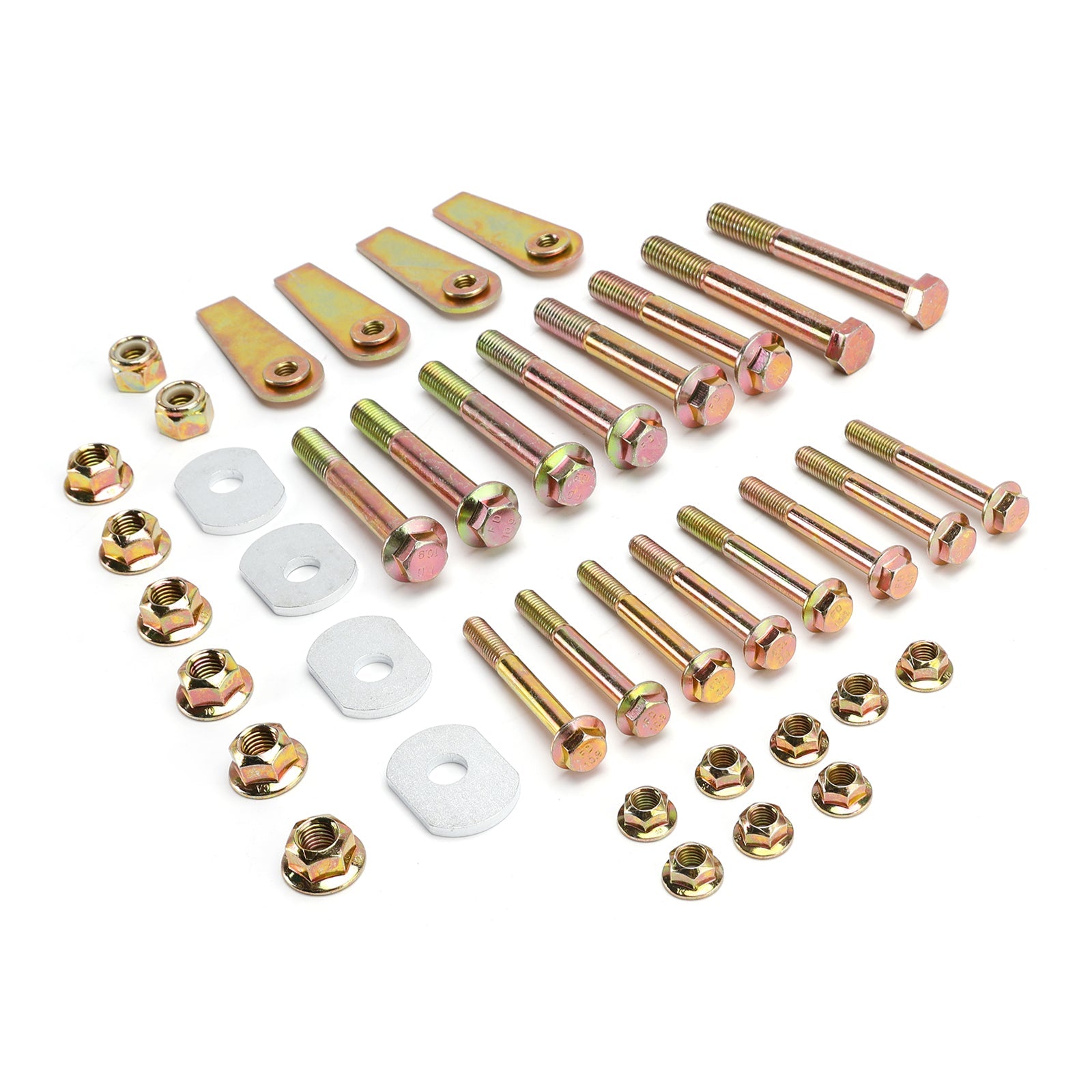 1997-2006 Pour Jeep Wrangler TJ Bras de suspension avant et arrière avec suppression du boulon à came et écrous à drapeau
