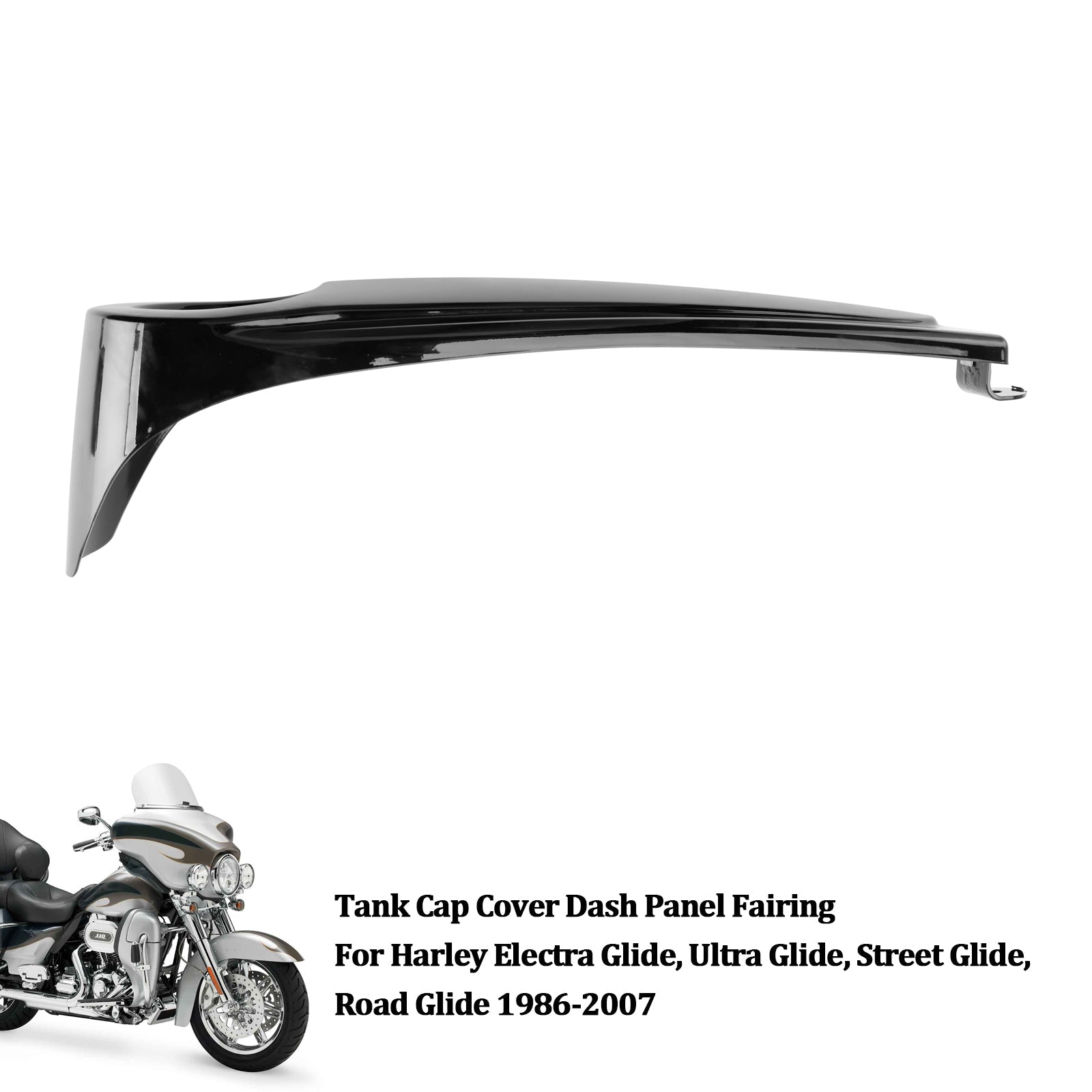 1986-2007 Harley Electra Glide, Ultra Glide, Street Glide, Road Glide Réservoir Cap Cover Panel Carénage