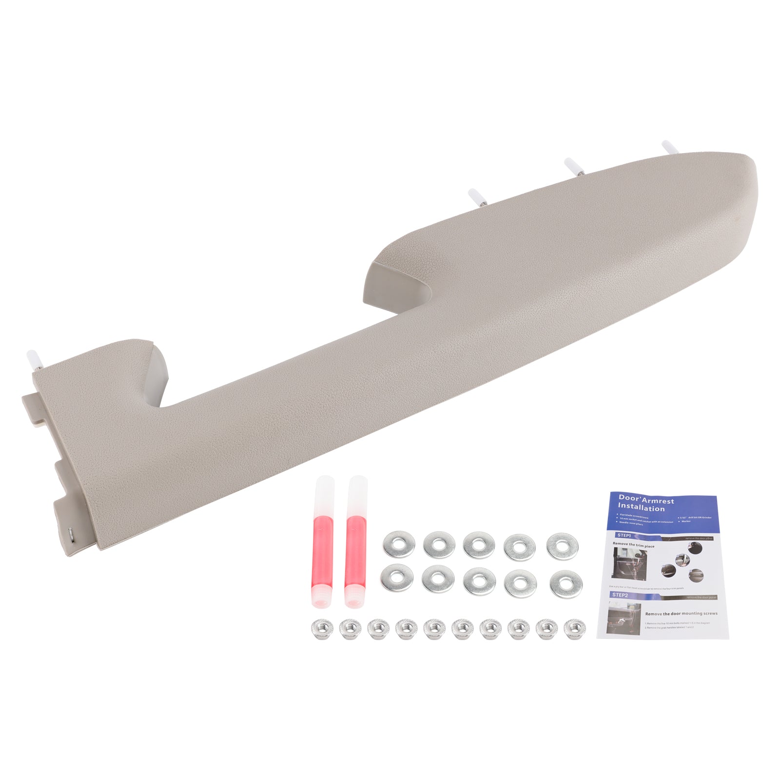 Kit de réparation d'accoudoir avant droit pour Chevy Silverado 1500 2500HD 2010-2014 (gris)