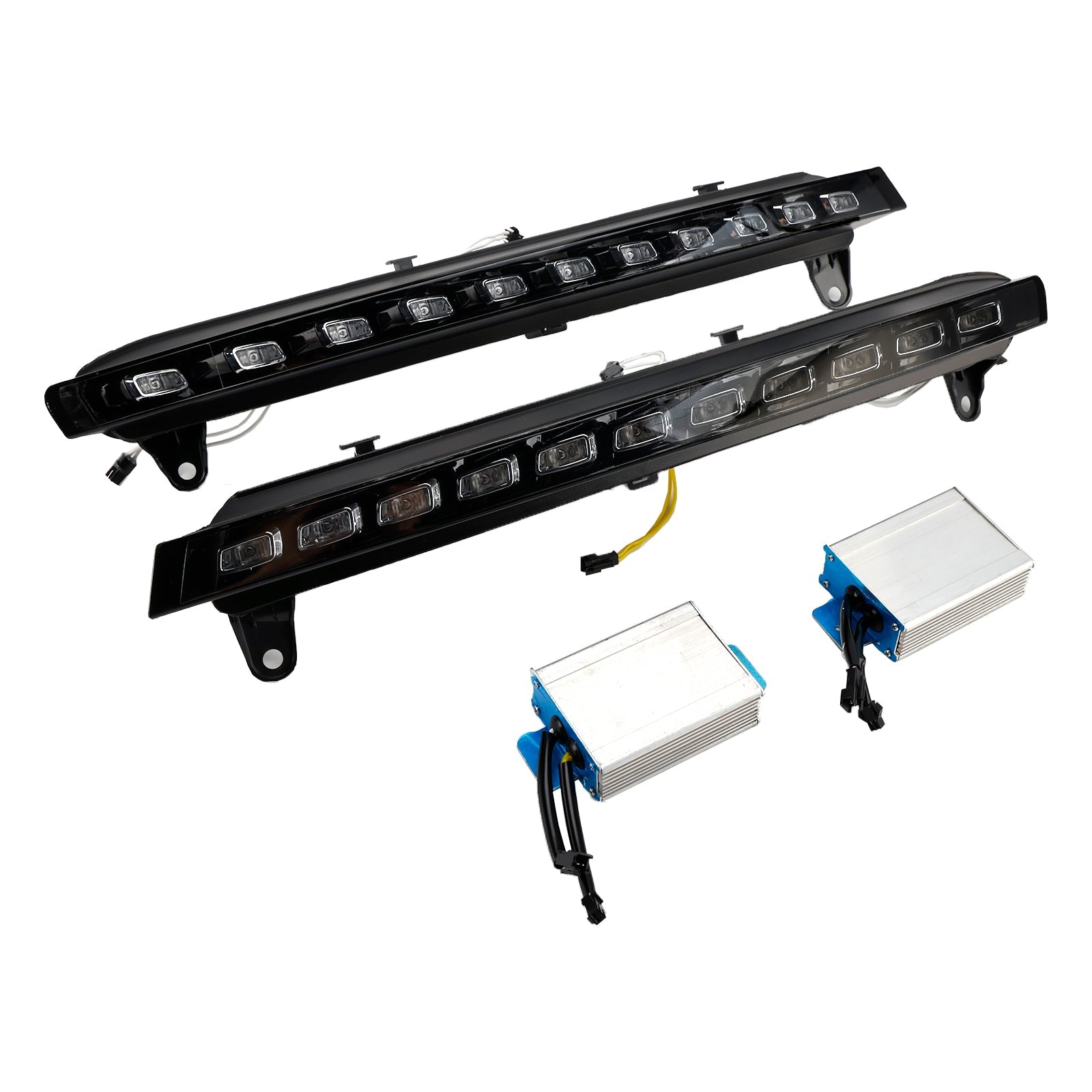 Paire de feux diurnes à LED pour Audi Q7 4L 2007-2009 4L0953041 4L0953042