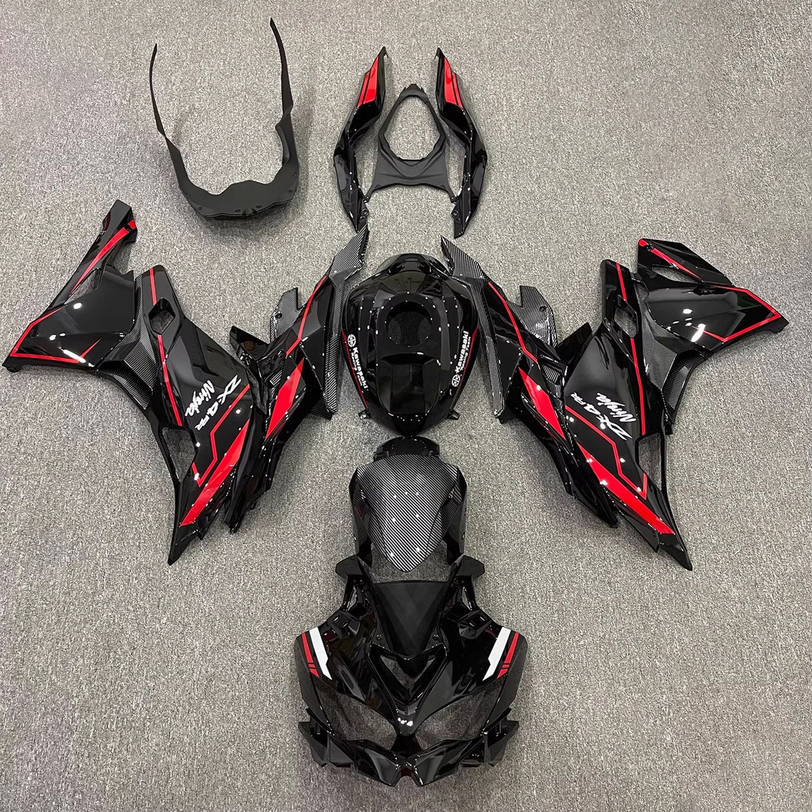 Kit Carenado Inyección Kawasaki Ninja ZX-25R ZX-4R ZX-4RR 2019-2024