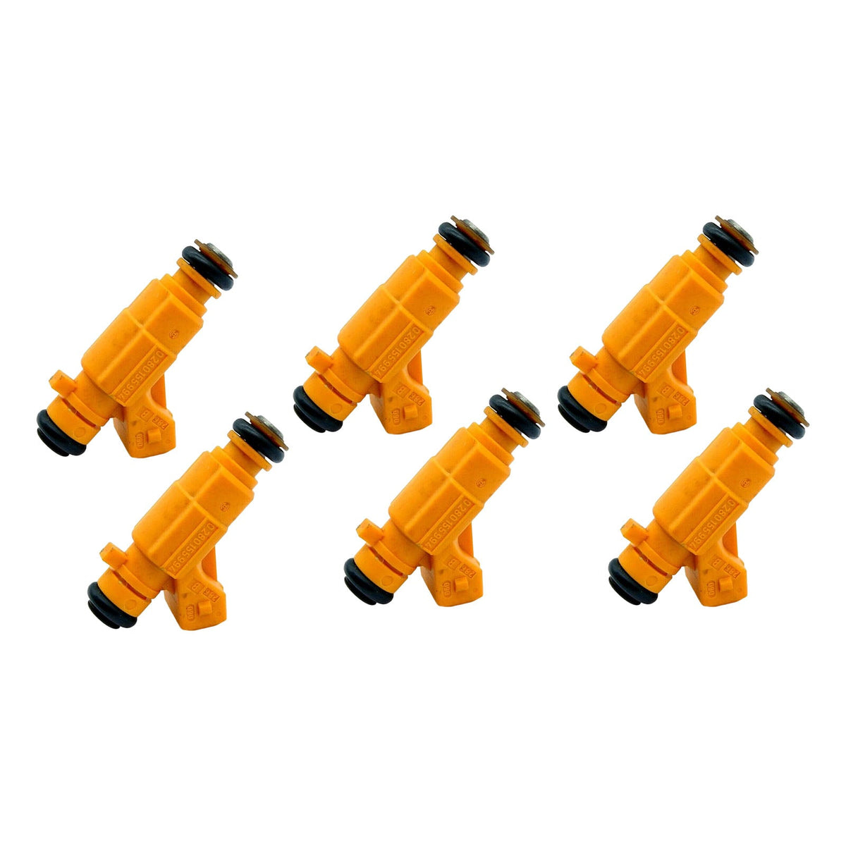 6 injecteurs de carburant pour Peugeot 607 et Renault Clio II (2000-2002) - Référence : 0280155994