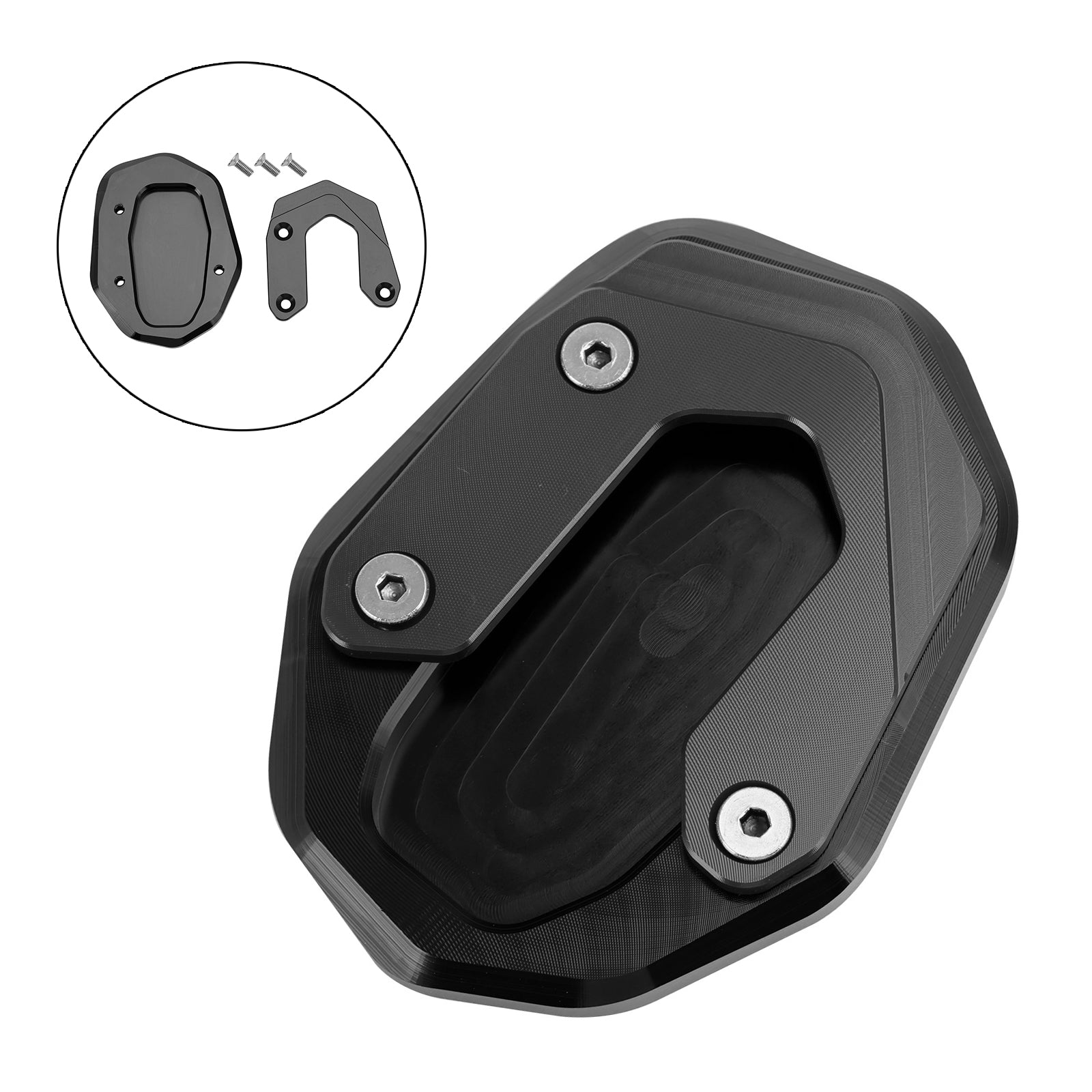 Ampliar Placa de extensión de caballete lateral para Ducati Scrambler 800/1100 15-20