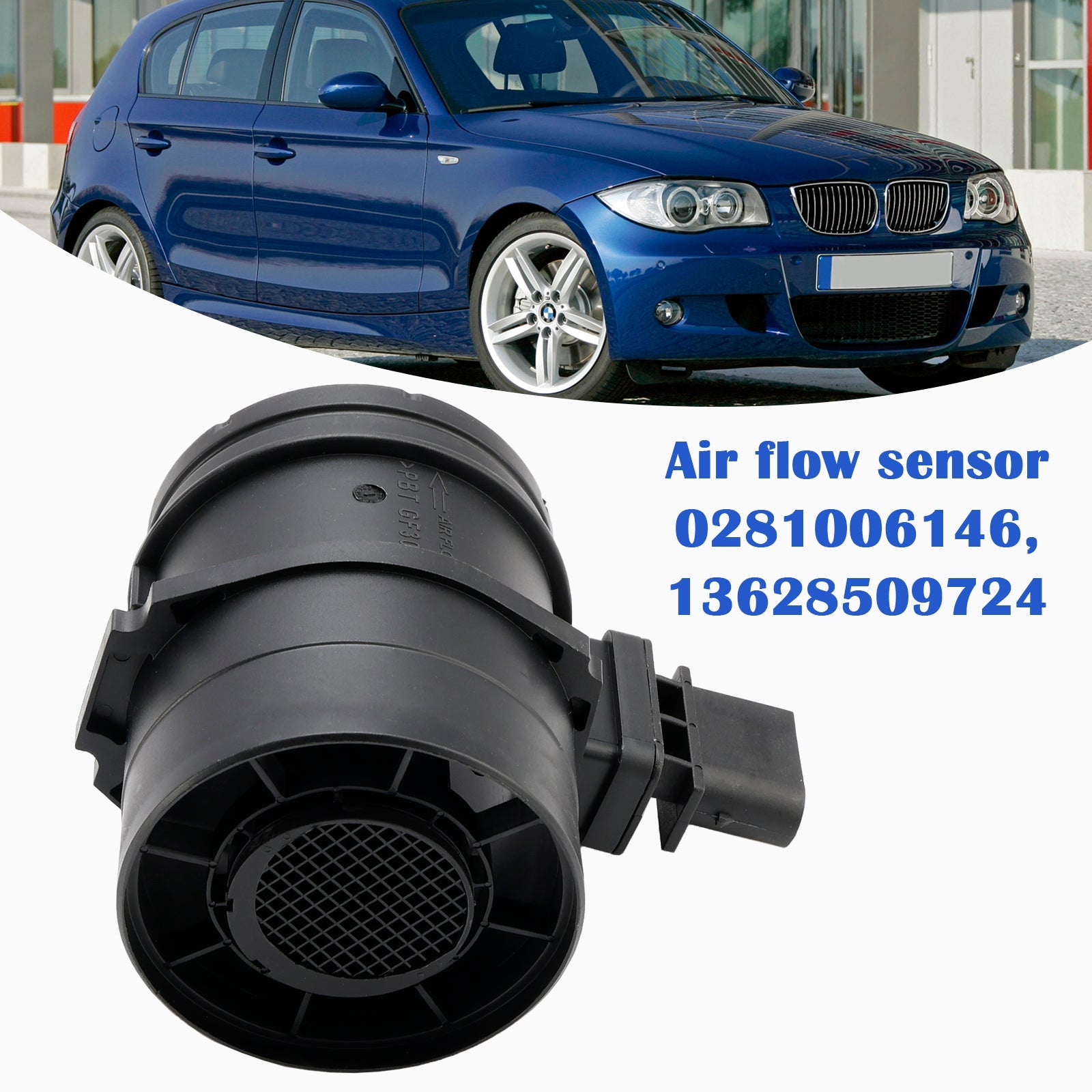 Capteur de débitmètre d'air massique 0281006146 pour BMW E90 E91 E92 E93 2.0L N47 2007-2010