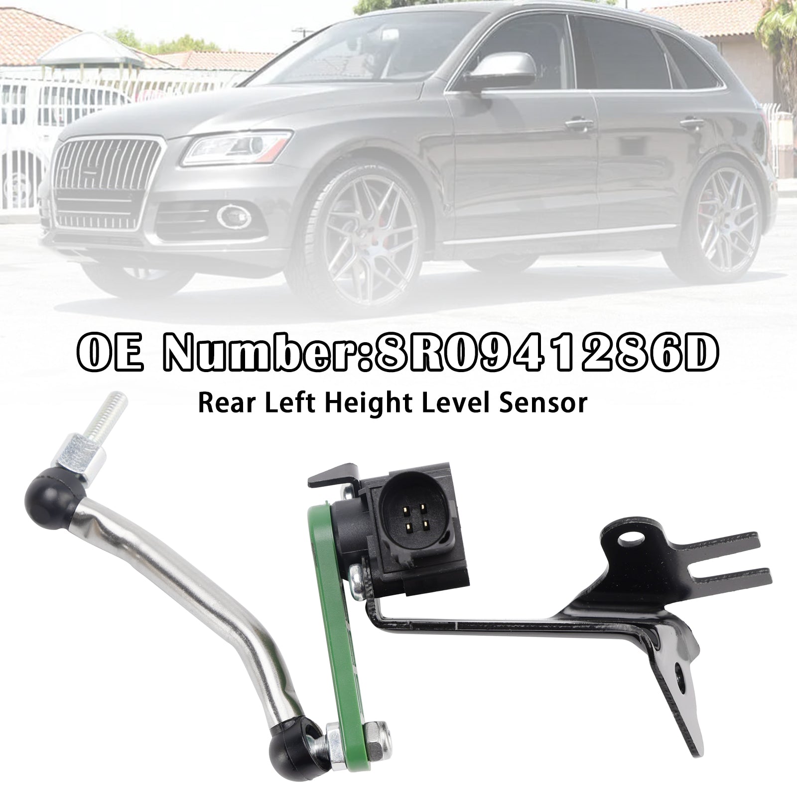 Niveausensor linksvoor 8R0941286D 8R0941286F compatibel met Audi Q5 en Porsche Macan