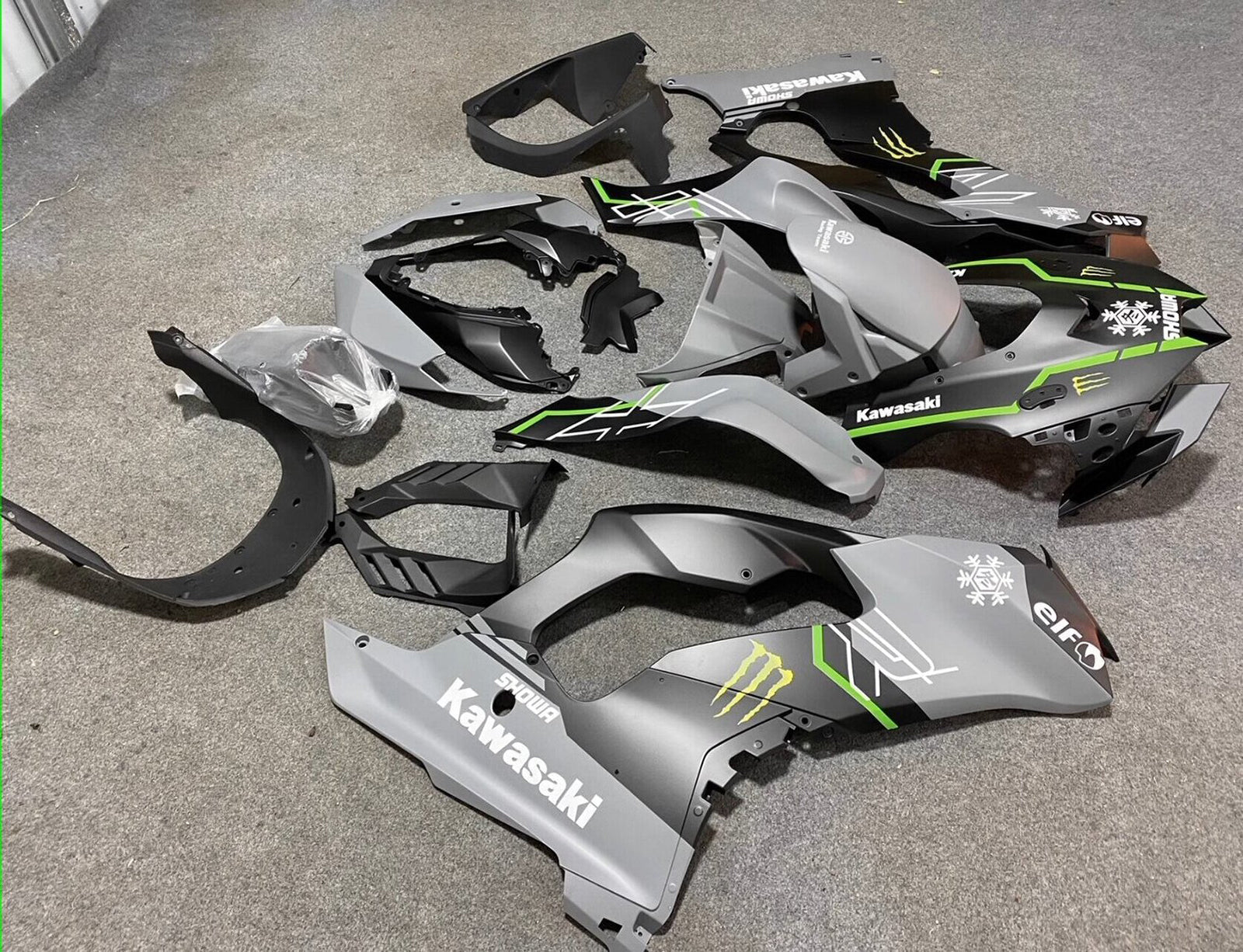 Kit de carénage d'injection Kawasaki ZX-10R ZX-10RR 2021-2024, carrosserie en plastique ABS