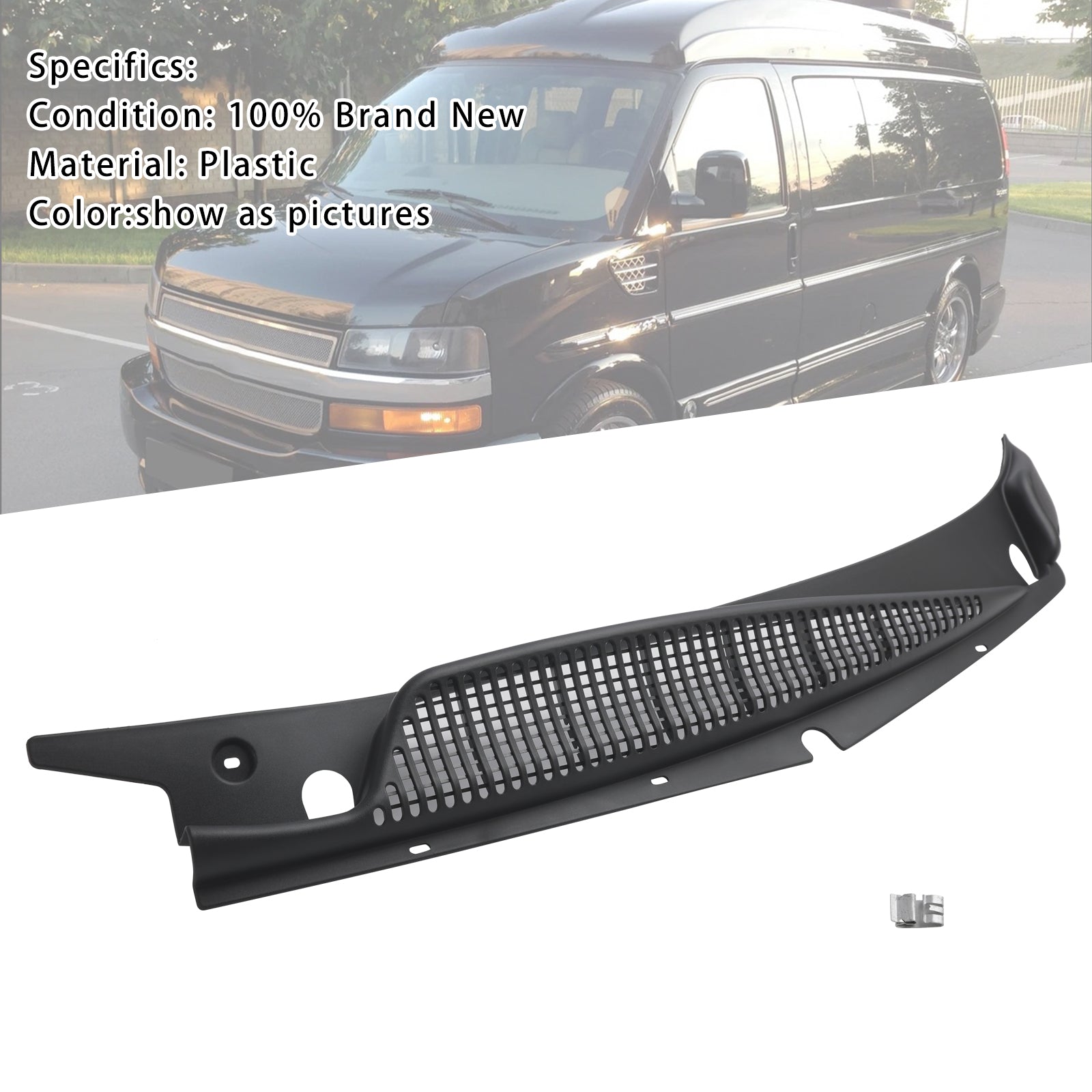 1996-2020 GMC Savana 3500 Van Gauche Côté Conducteur Essuie-glace Ventilation 25826329