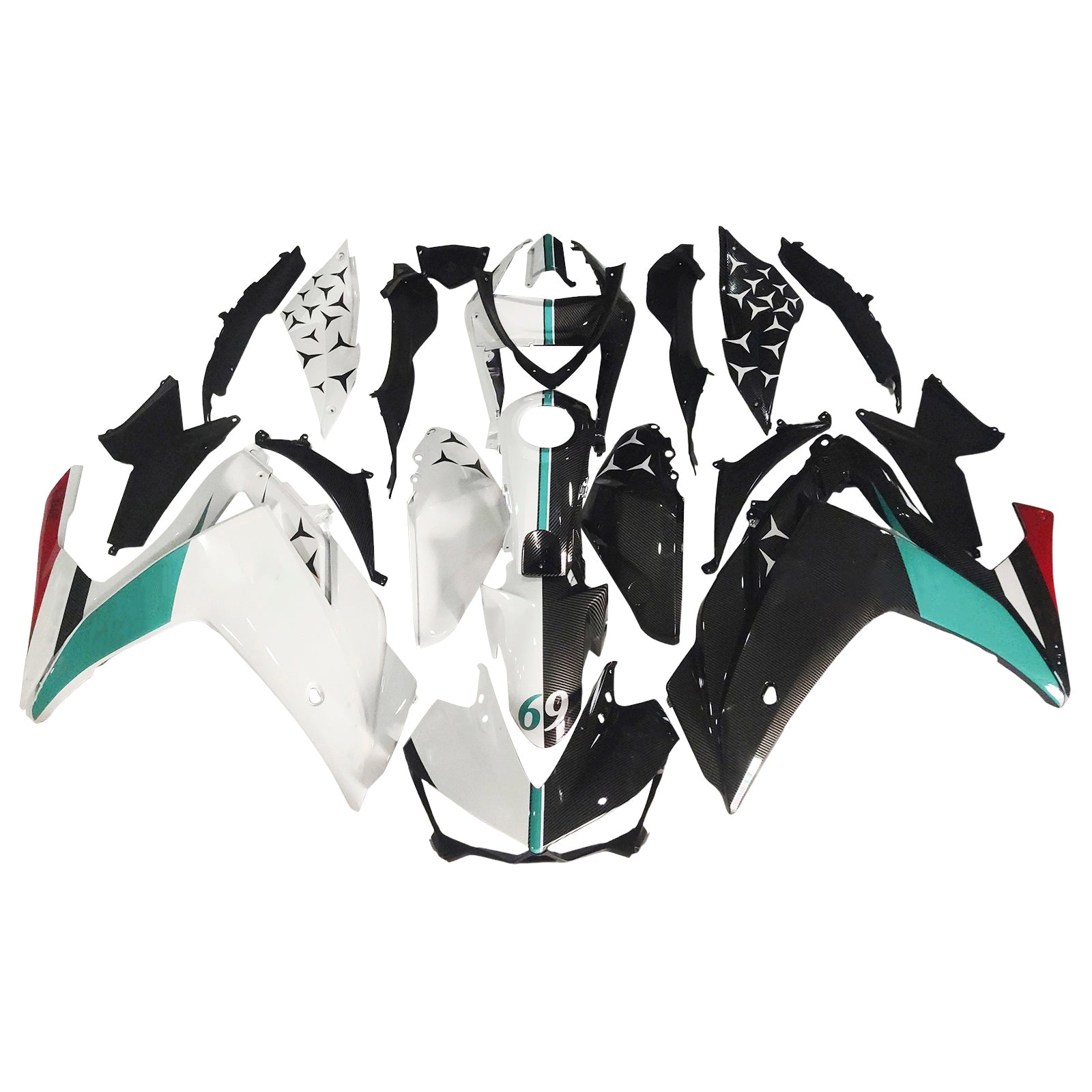 Kit de carénage en plastique ABS injecté pour Yamaha YZF-R3 2014-2018 R25 2015-2017
