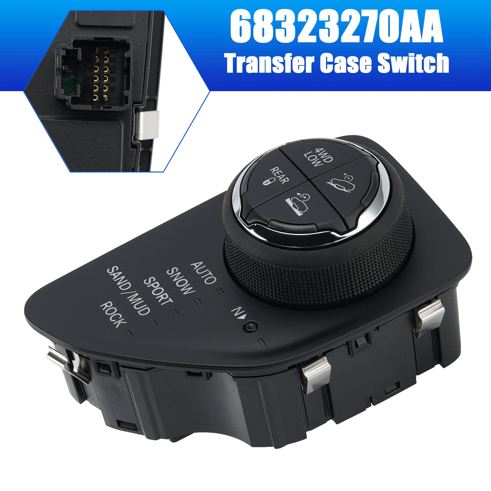 Verteilergetriebeschalter für Jeep Cherokee 2.4L und 3.2L (2014–2023) – Teilenummern :  68361448AA und 68323270AA