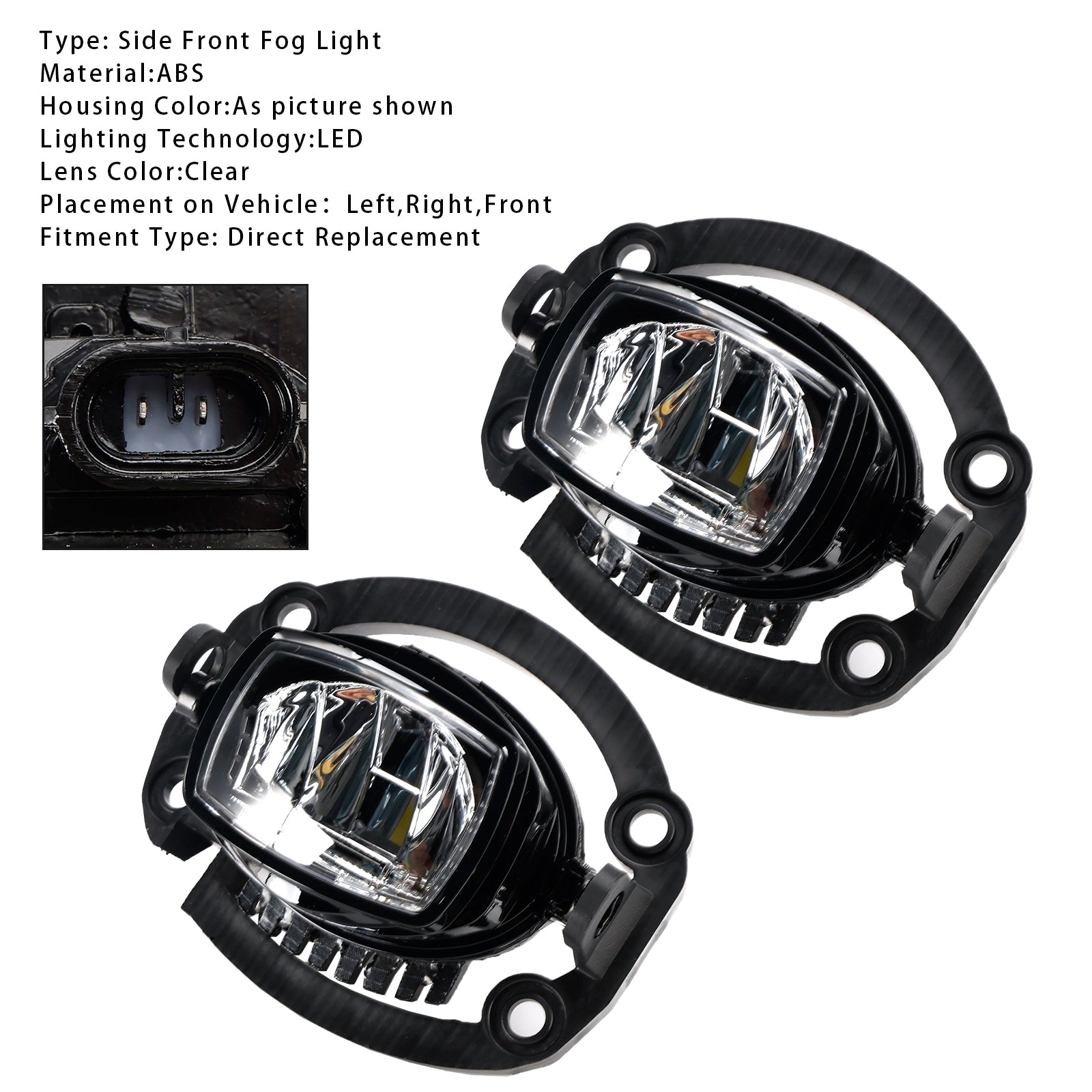 Par de luces antiniebla LED antes de Jeep Compass 2021-2025 68470159AA