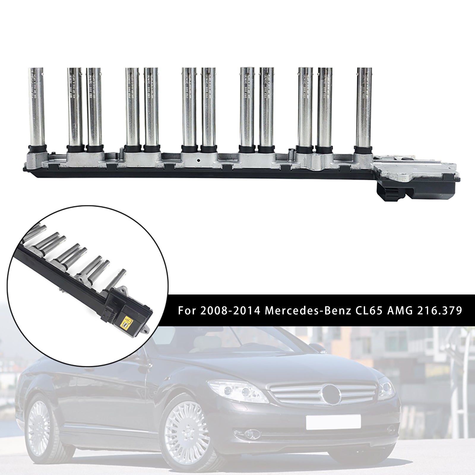 Bobina de encendido derecho Mercedes S600 2001-2013 220.178/176 2751500780 A2751500480 A0040103003