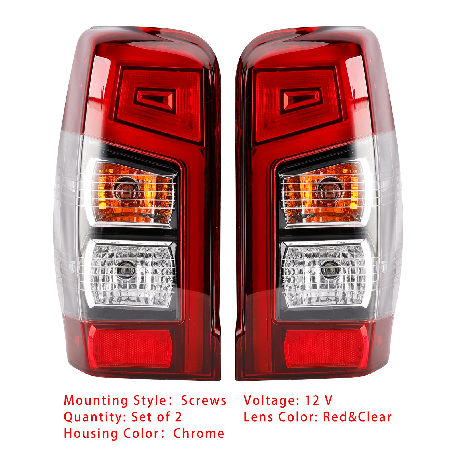 Par de pilotos traseros con bombilla para Mitsubishi Triton L200 2019-2023