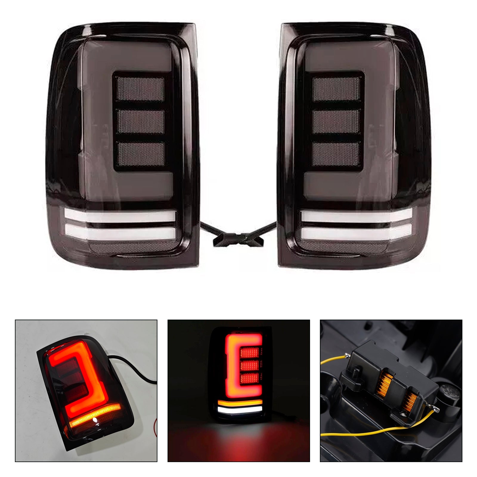 2012-2016 Feux Arrière LED Fumés pour Amarok V6