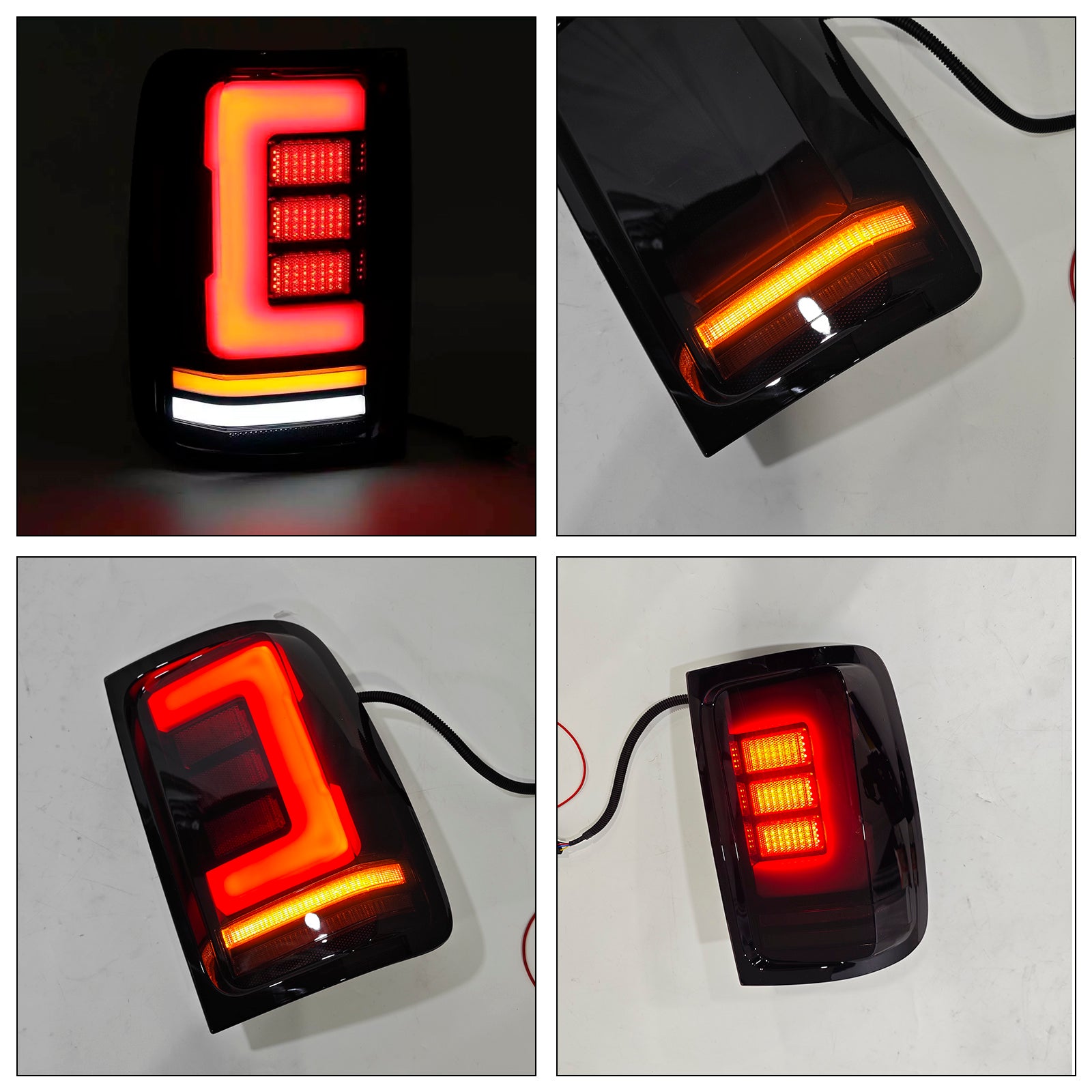 2013 2014 2015 Feux Arrière LED Droite et Gauche Fumés Pour VW Amarok V6