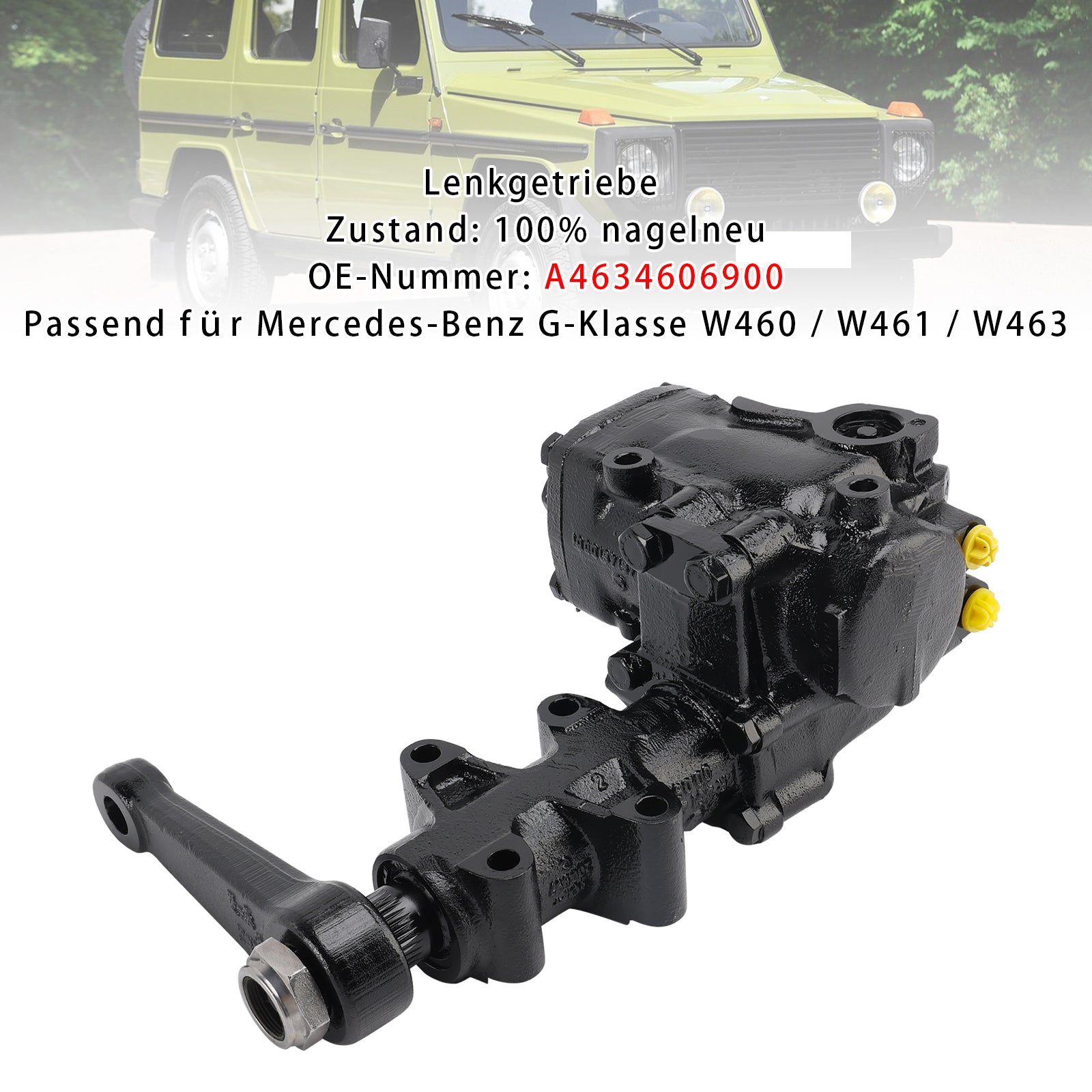 Boîtier de Direction Haute Qualité pour Mercedes Classe G - Compatible W460, W461, W463 - Réf Fabricant: A4634606900