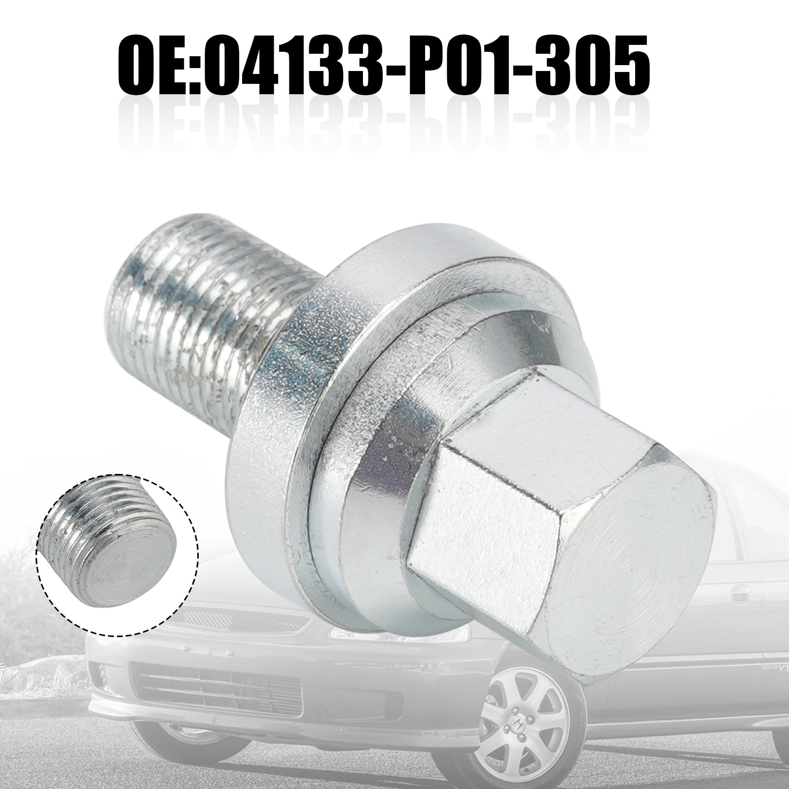 1988-1991 Honda CRX 04133-P01-305 kampipyörän pultti D16Z6 D16 D15 D16Y8 D-sarja