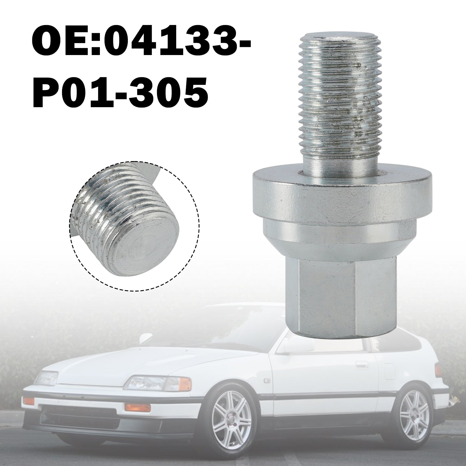 Honda Del Sol Si/S (außer DOHC-Modell) 04133-P01-305 Kurbelwellen-Riemenscheibenschraube D16Z6 D16 D15 D16Y8 D-Serie