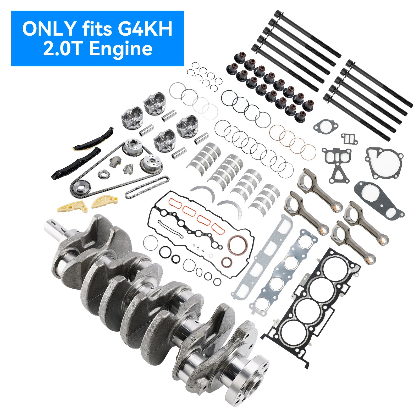 Kit de reconstrucción de motor G4KH 2.0T con kit de sincronización de bielas de cigüeñal para Hyundai KIA