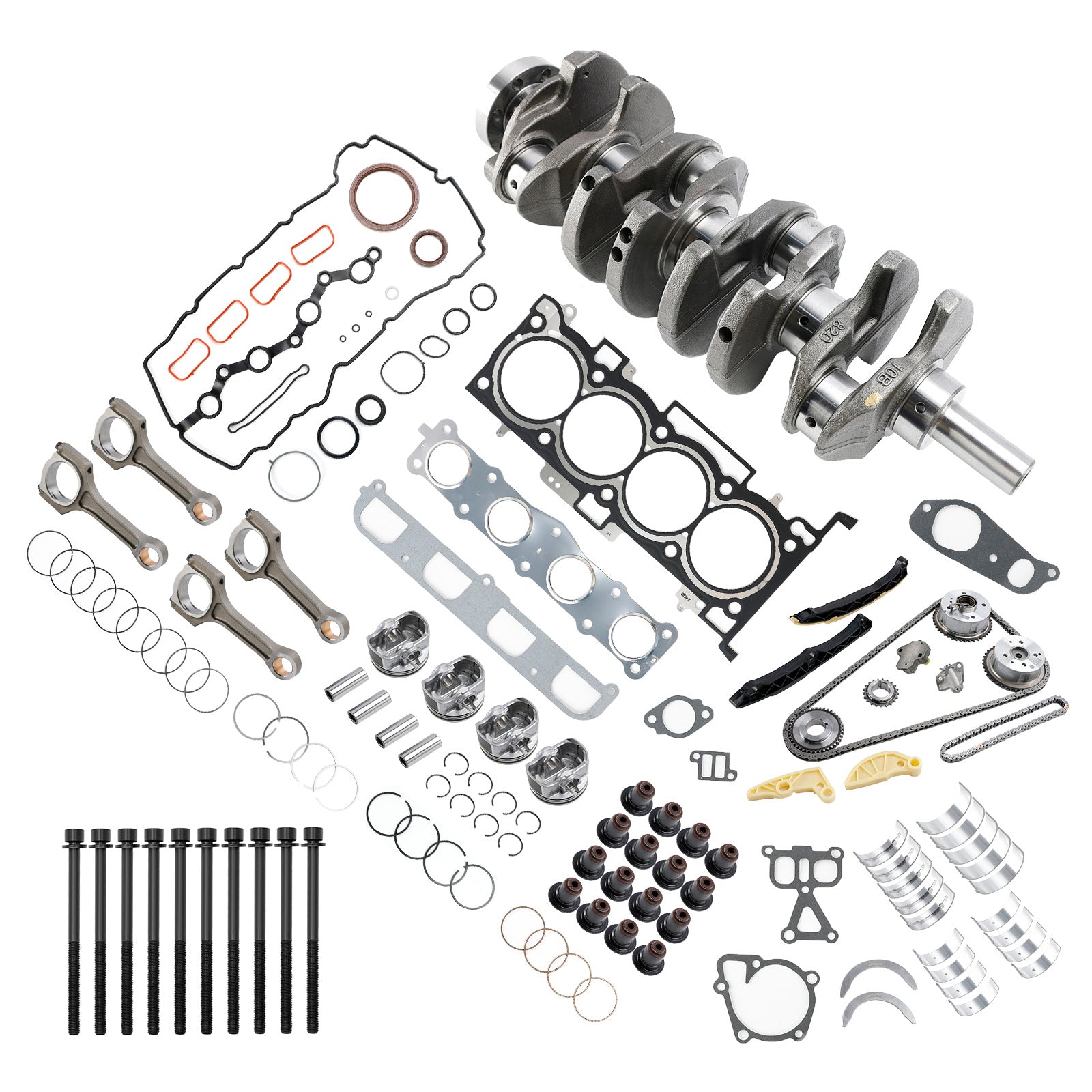 Kit di ricostruzione motore G4KH 2.0T con kit di fasatura bielle albero motore per Hyundai KIA