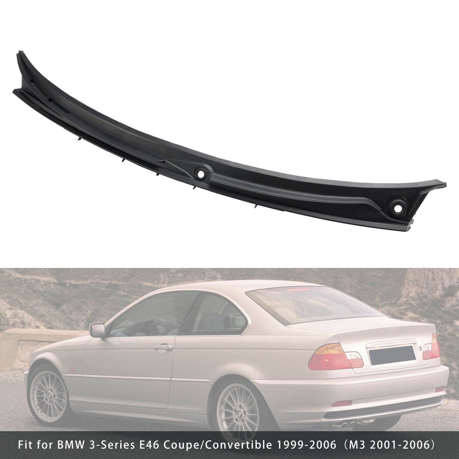 2001-2006 BMW 3 Series E46 Coupé Wiper Repair Couvel Cowl Grille Panel 51718232894