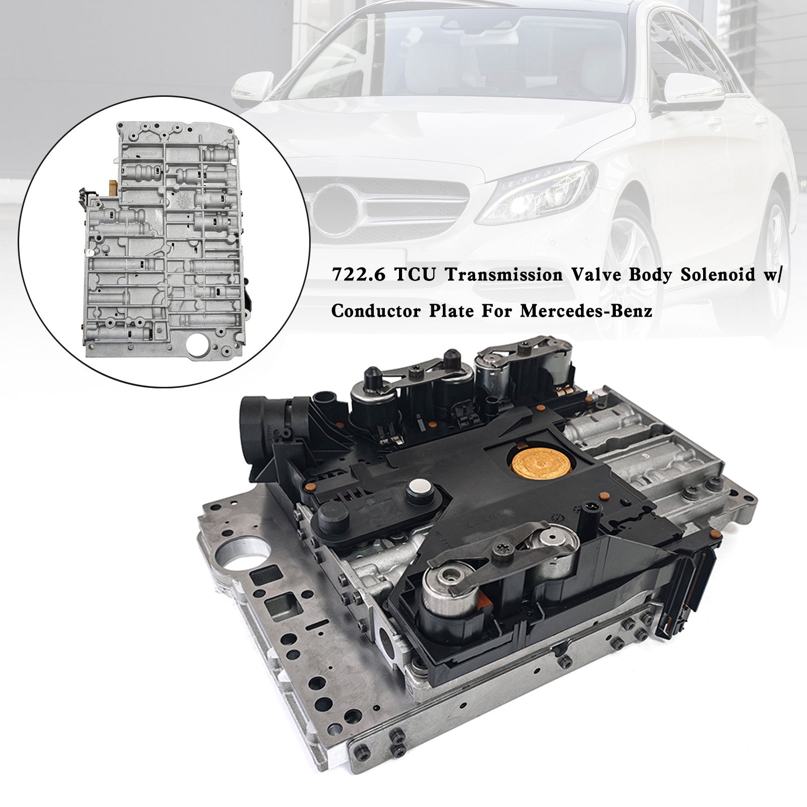 S320 S420 1994-1999 / S430 2000-2006 722.6 Solénoïde de corps de vanne de transmission TCU avec plaque conductrice Mercedes-Benz