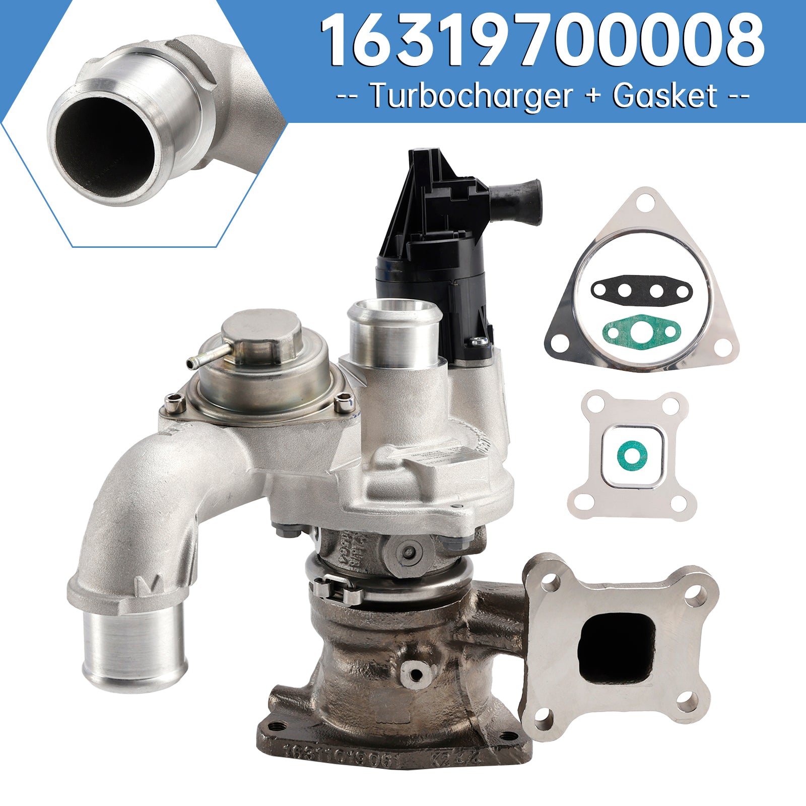 Kit Turbocompresseur et Garniture pour Honda Civic 1.0 VTEC 2017- - Référence Fabricant 16319700008