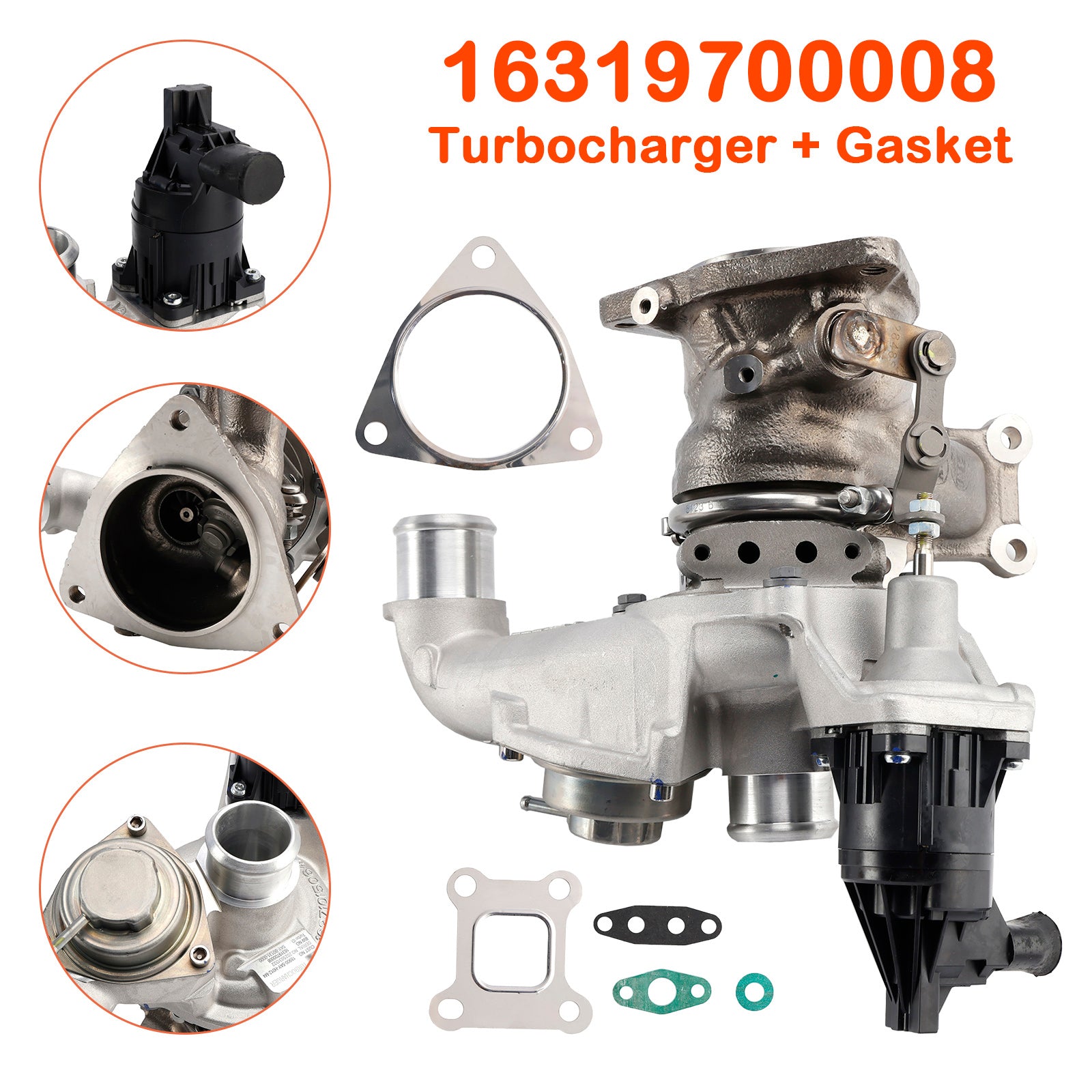 Turbocharger + pečat za Honda Civic 1.0 VTEC 129HP 95KW 2017+ - del 16319700008