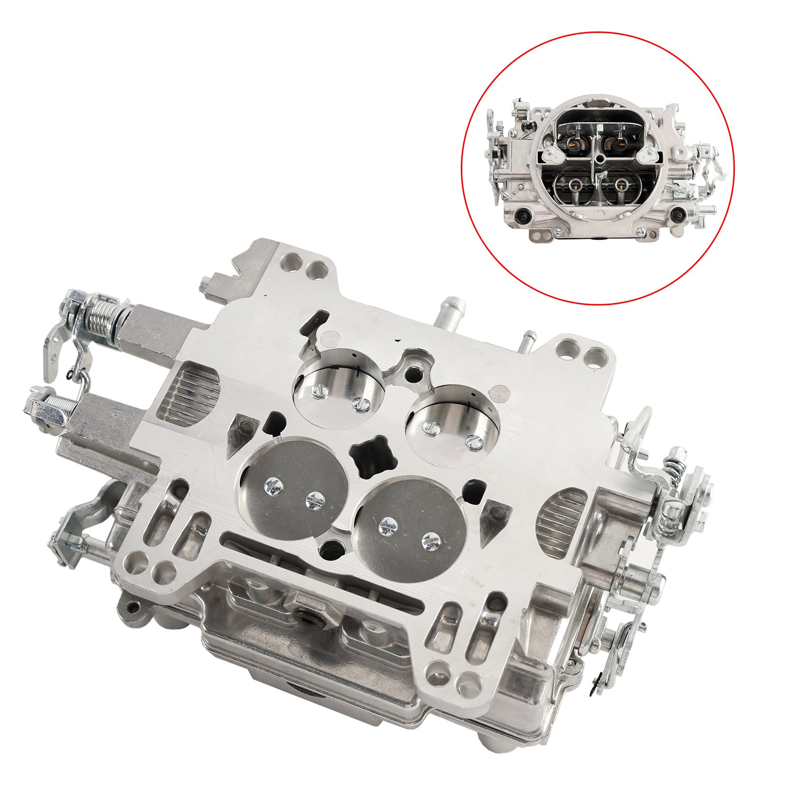 Gaźnik 4-bębenkowy, dławik ręczny 600 CFM z uszczelką do Edelbrock 1405