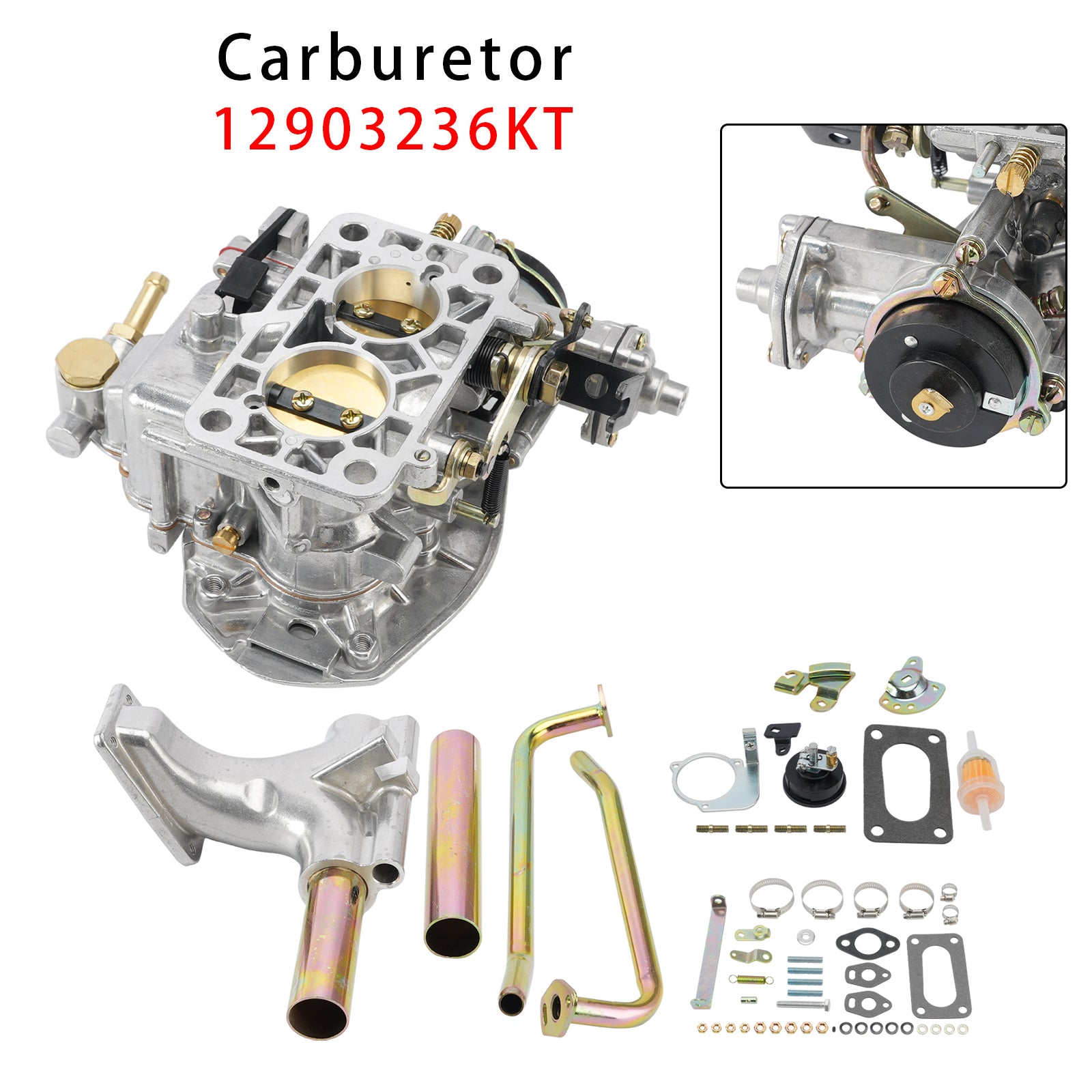 32/36 Progressive DFEV Carb Kit Complete 12903236KT Carburetor Pour VW Type 1