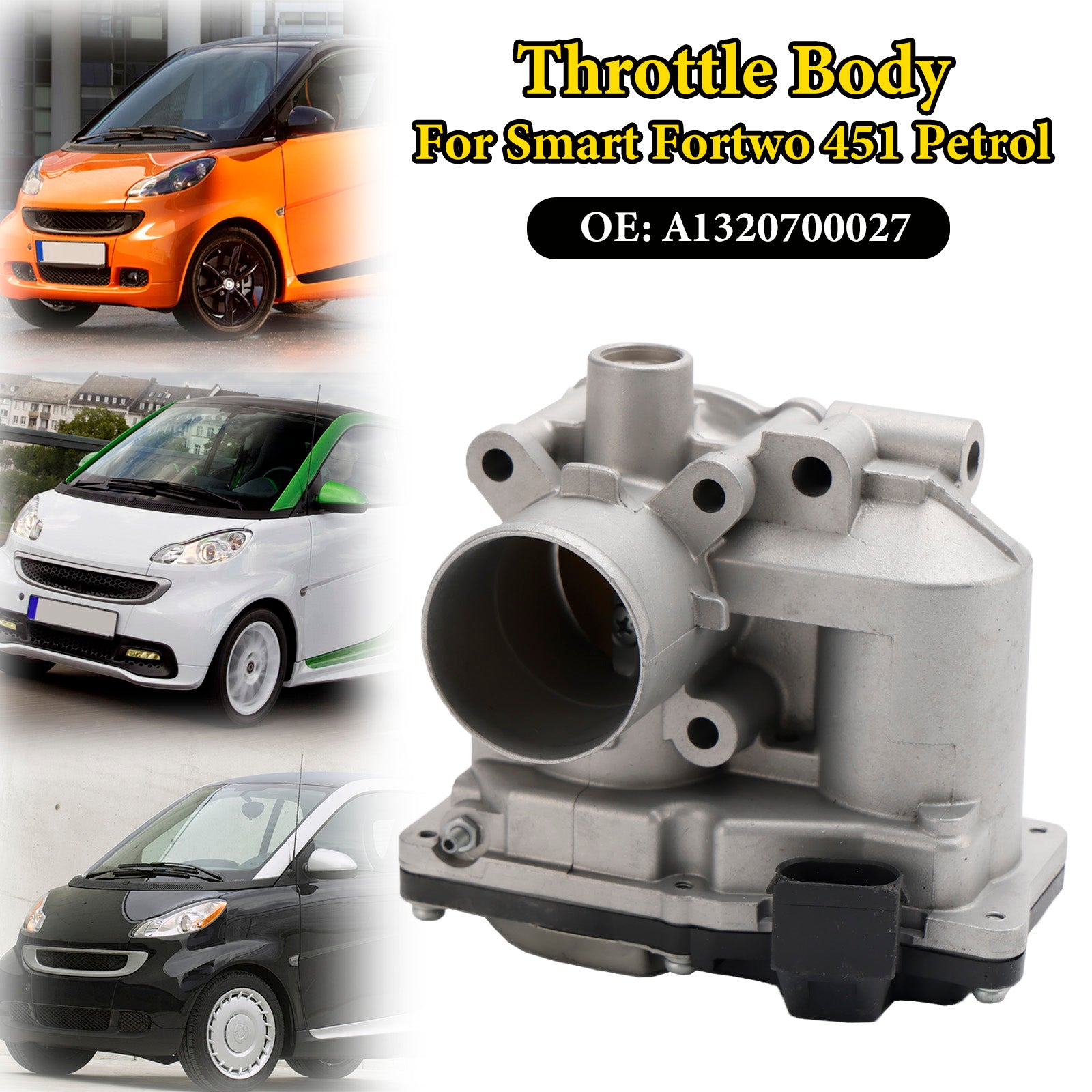 Gasklephuis A1320700027 voor Smart Fortwo 1.0L Pure/Passion 2008-2015