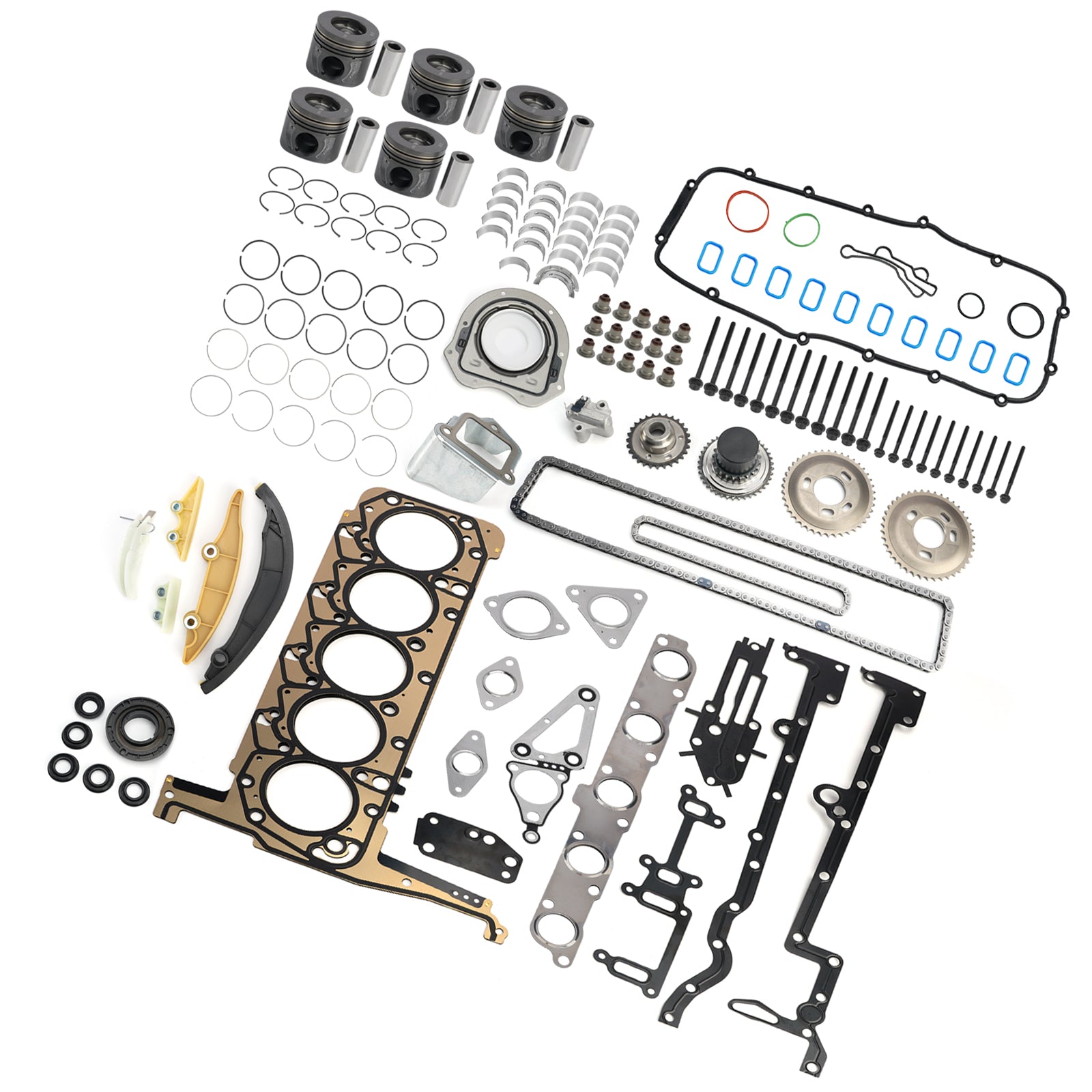 Kit de réfection moteur Ford Ranger P5AT 3.2L 5 cylindres turbo diesel avec kit de distribution