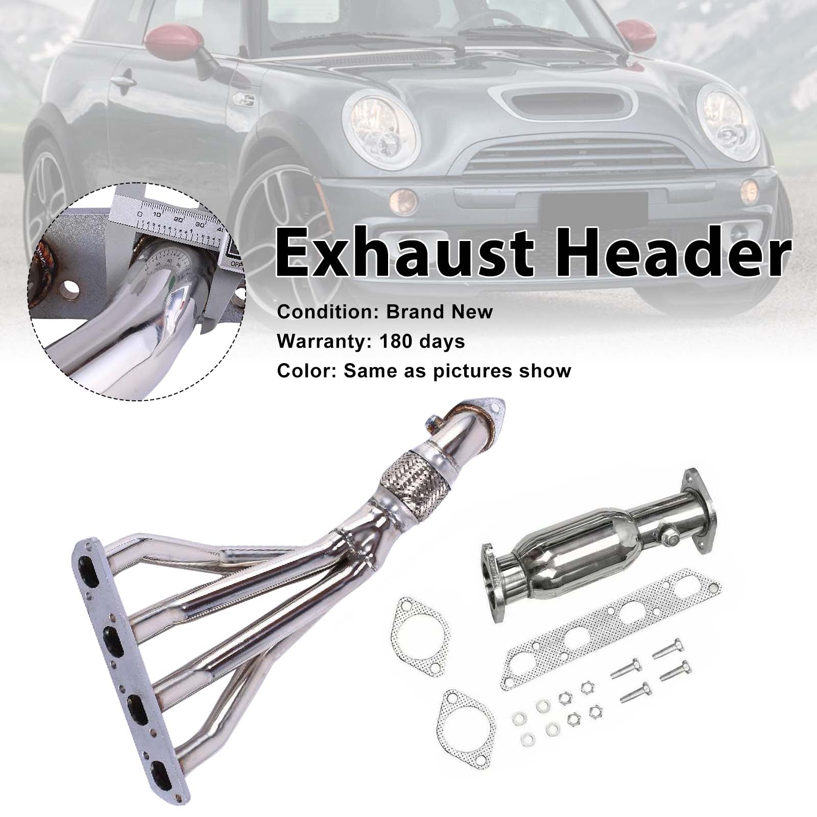 Verzamelaar van&RVS uitlaat voor Mini Cooper R50/R52/R53 2002-2008